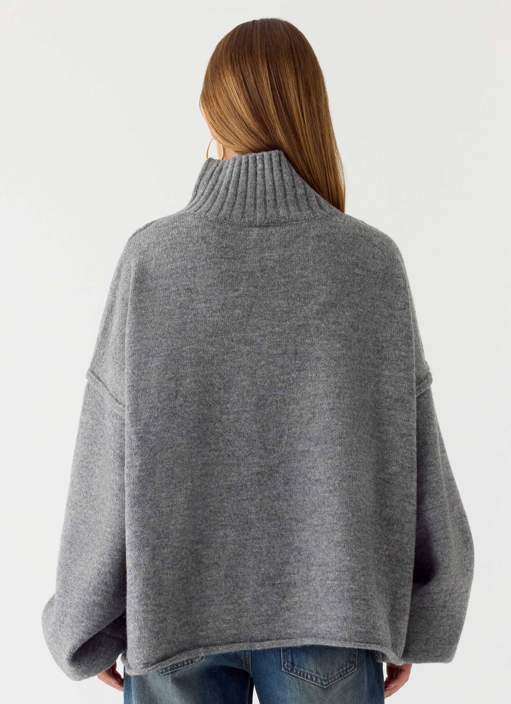 Roux Knit Sweater - Grey - Image 4