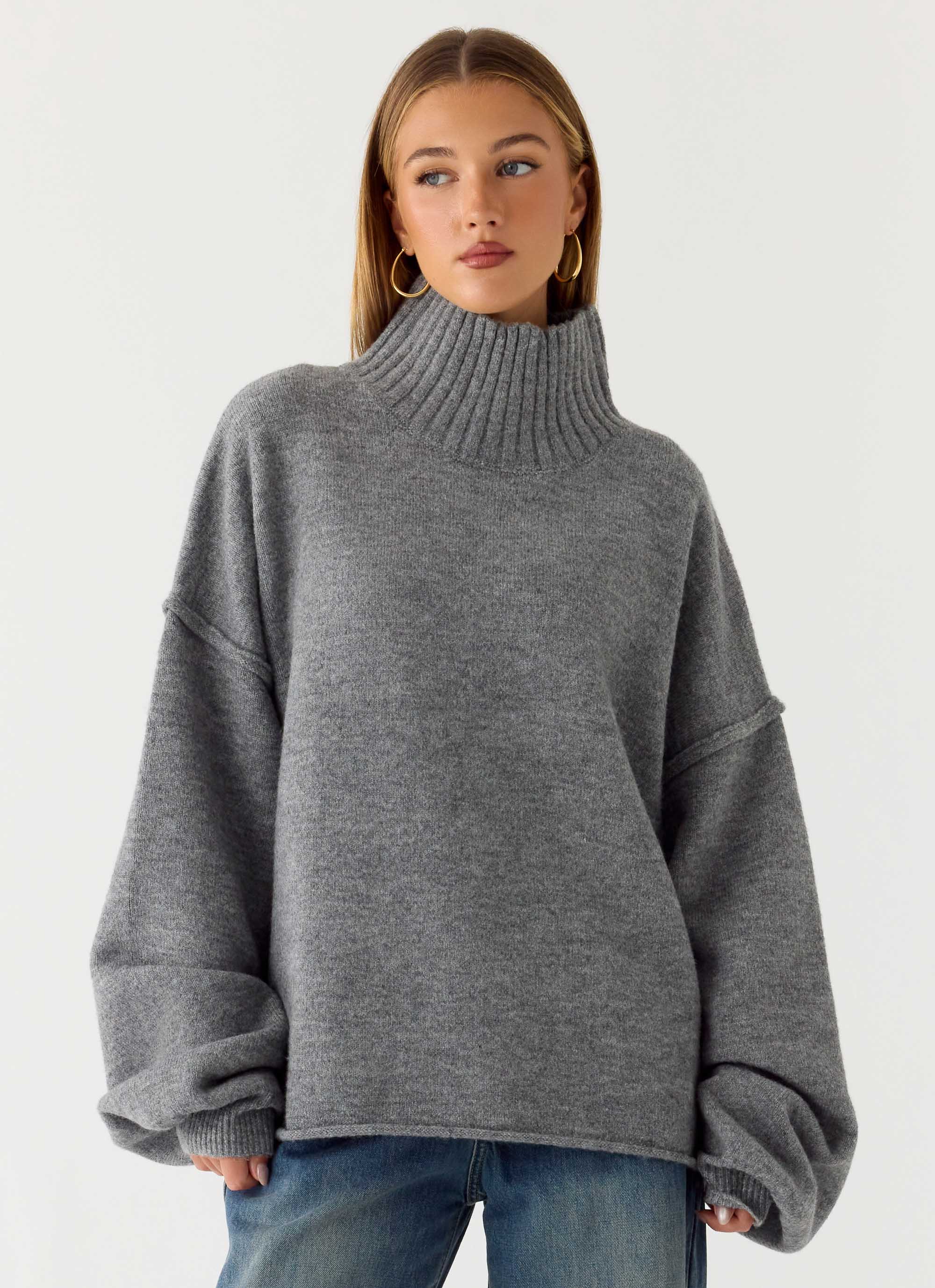 Roux Knit Sweater - Grey - Image 5