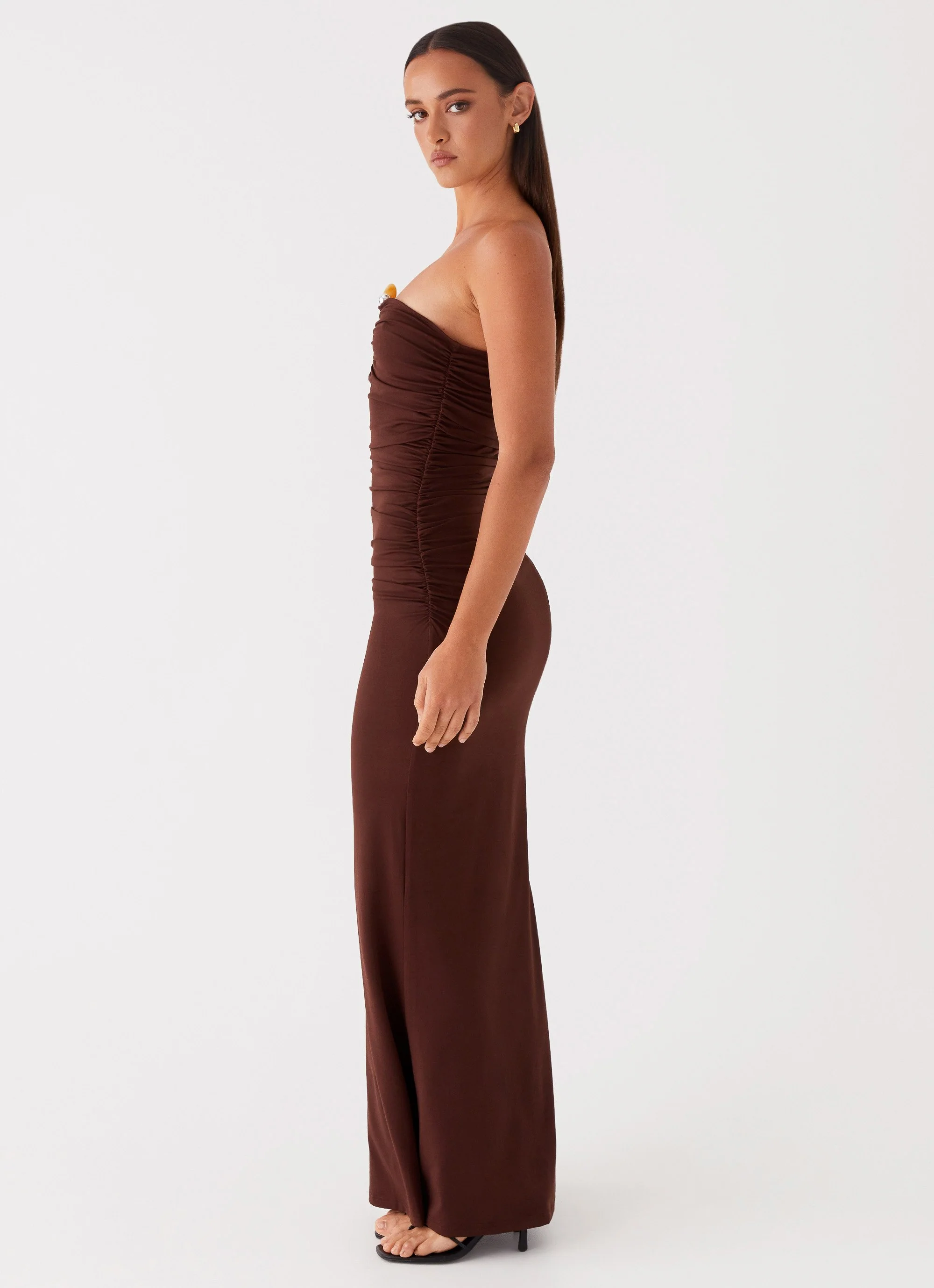 Rudy Maxi Dress - Brown - Image 3