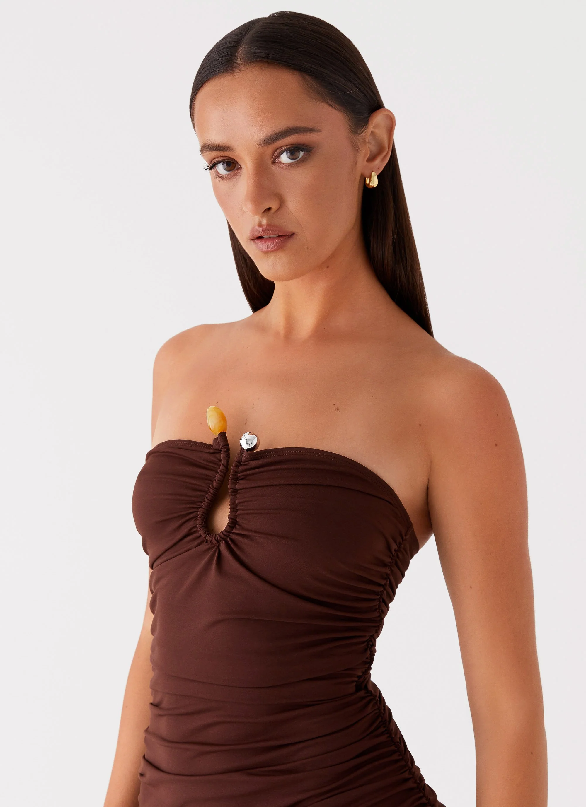 Rudy Maxi Dress - Brown - Image 5
