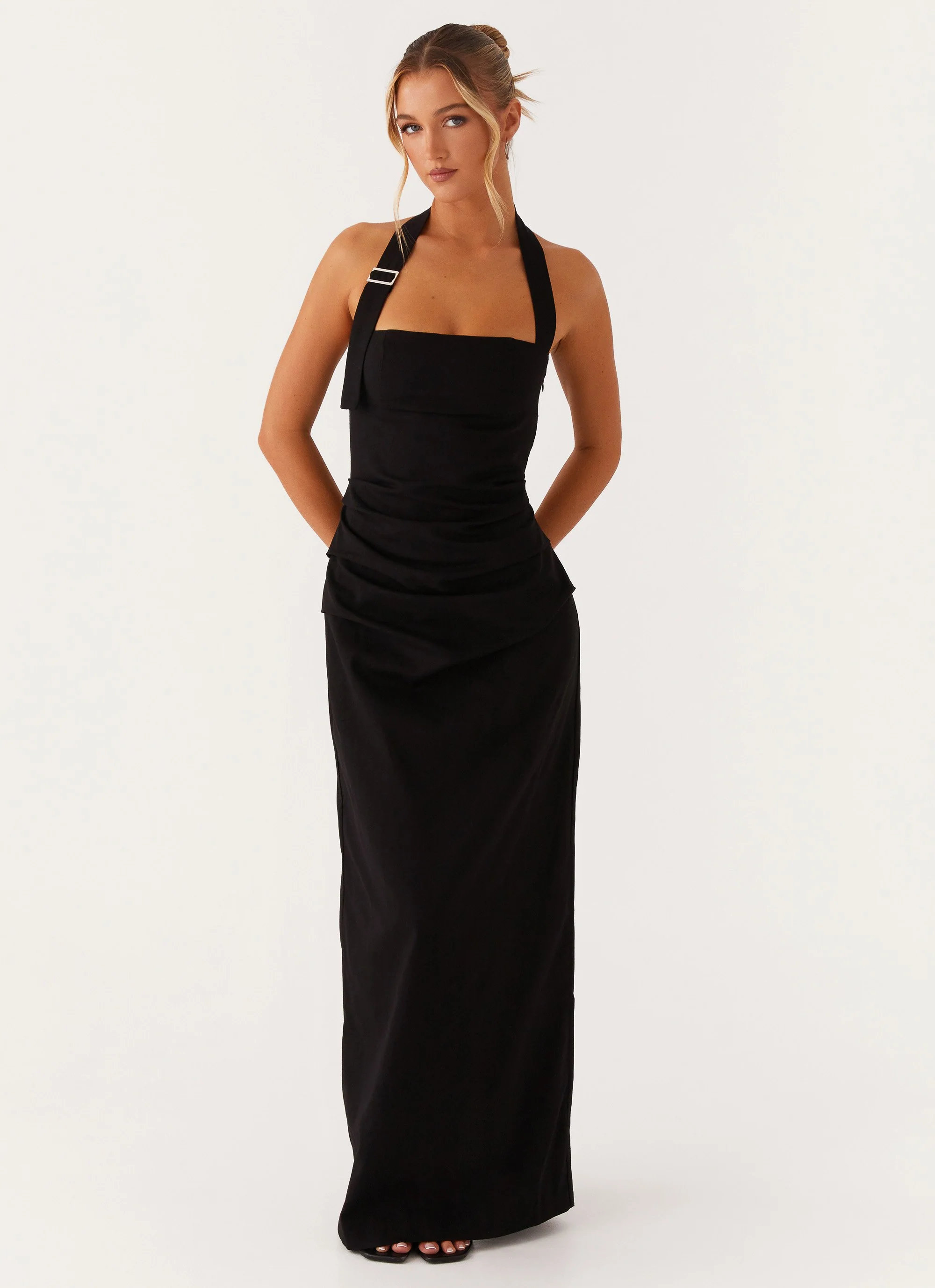 Rumour Has it Maxi Dress - Black - Image 6
