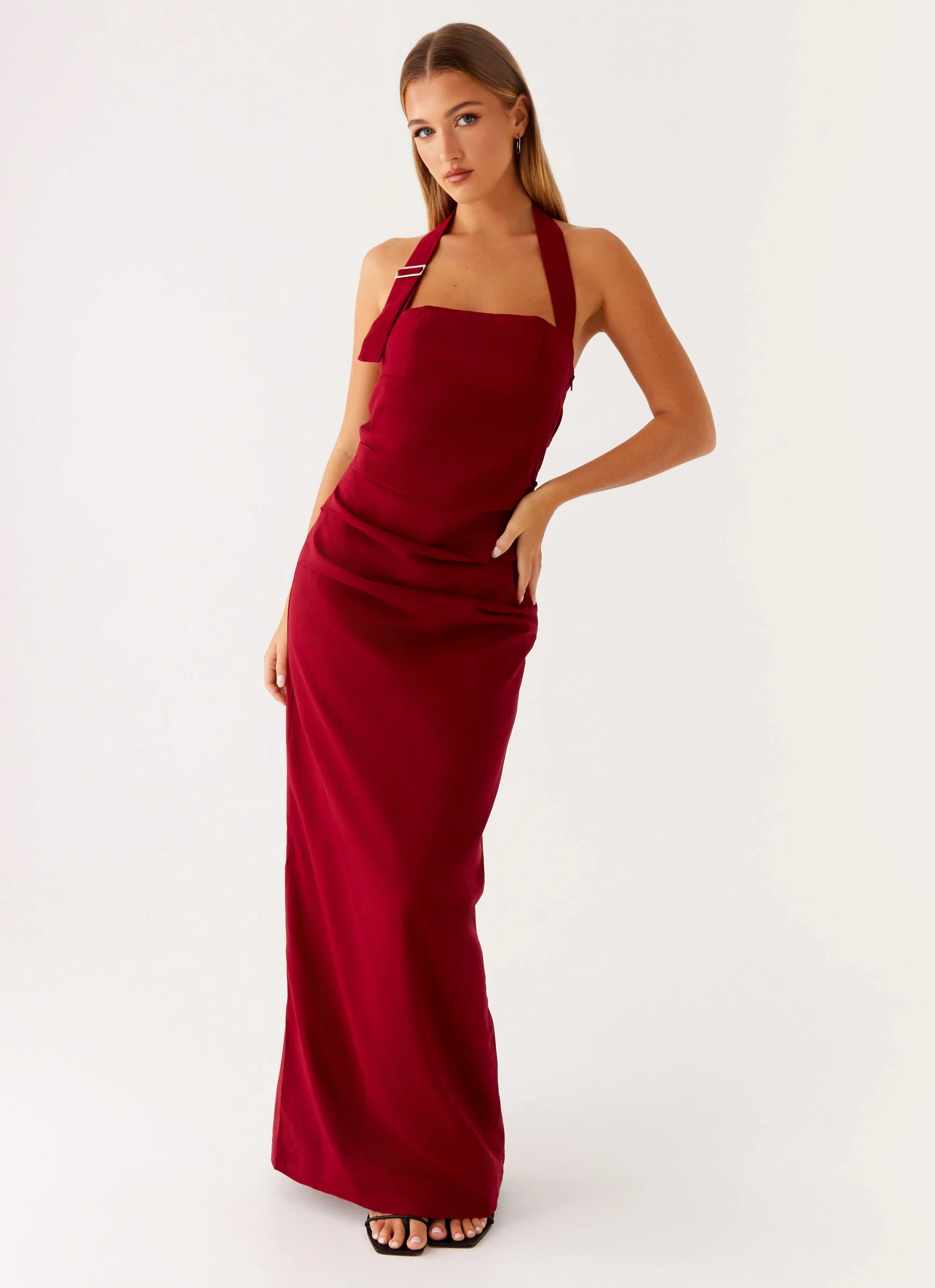 Rumour Has it Maxi Dress - Red - Image 6