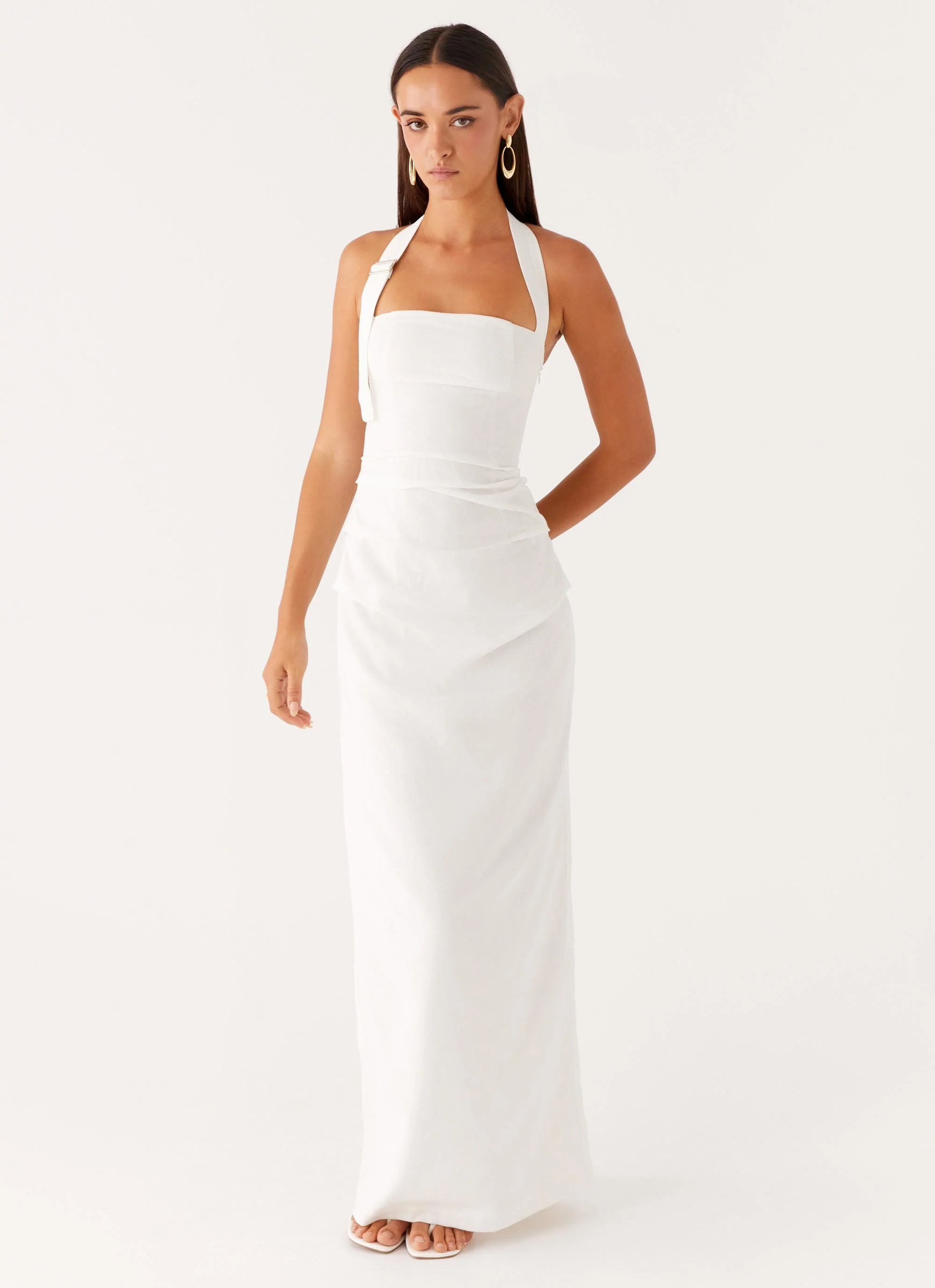 Rumour Has it Maxi Dress - White - Image 5