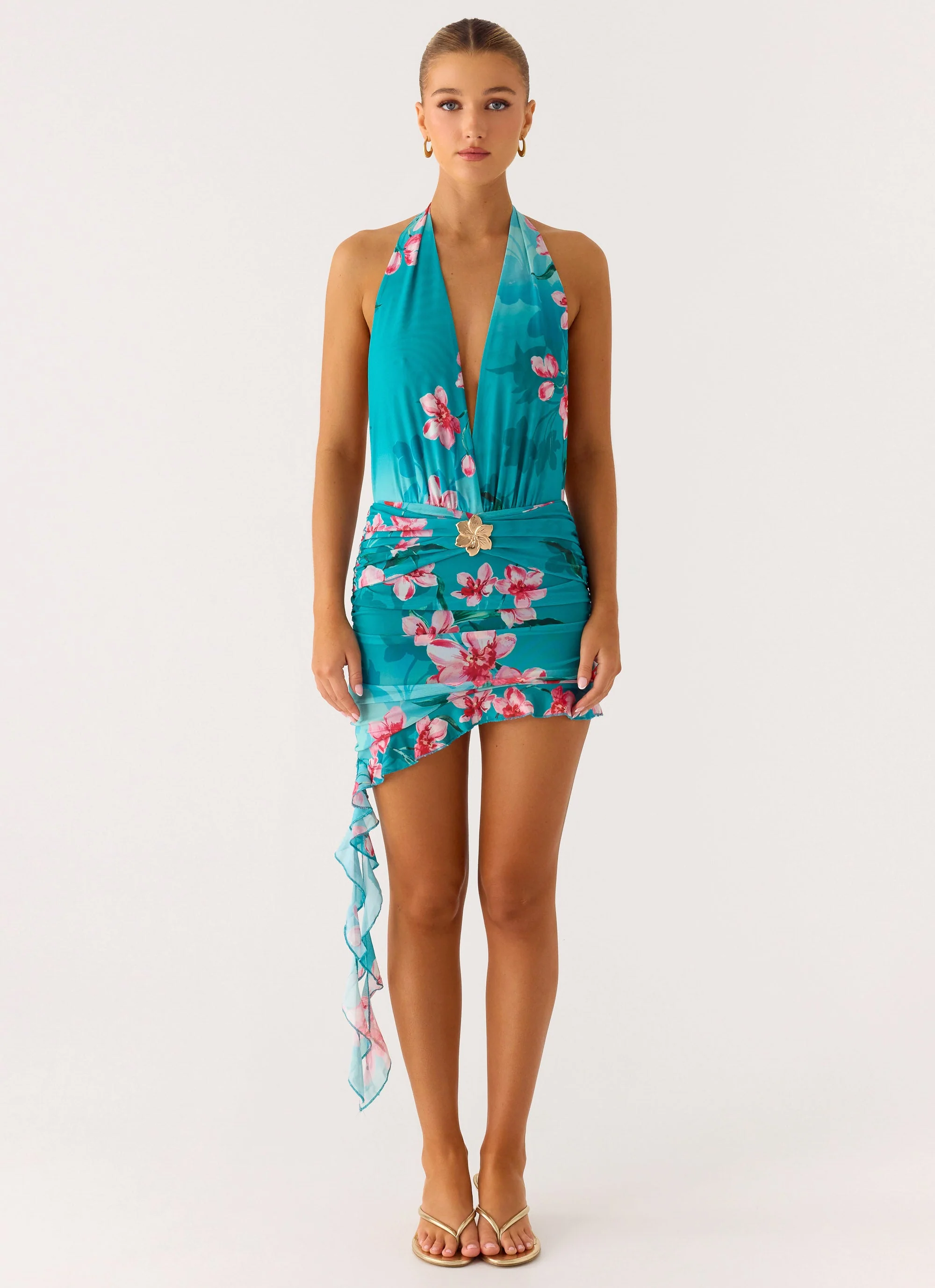 Samar Mini Dress - Petal Reef - Image 4
