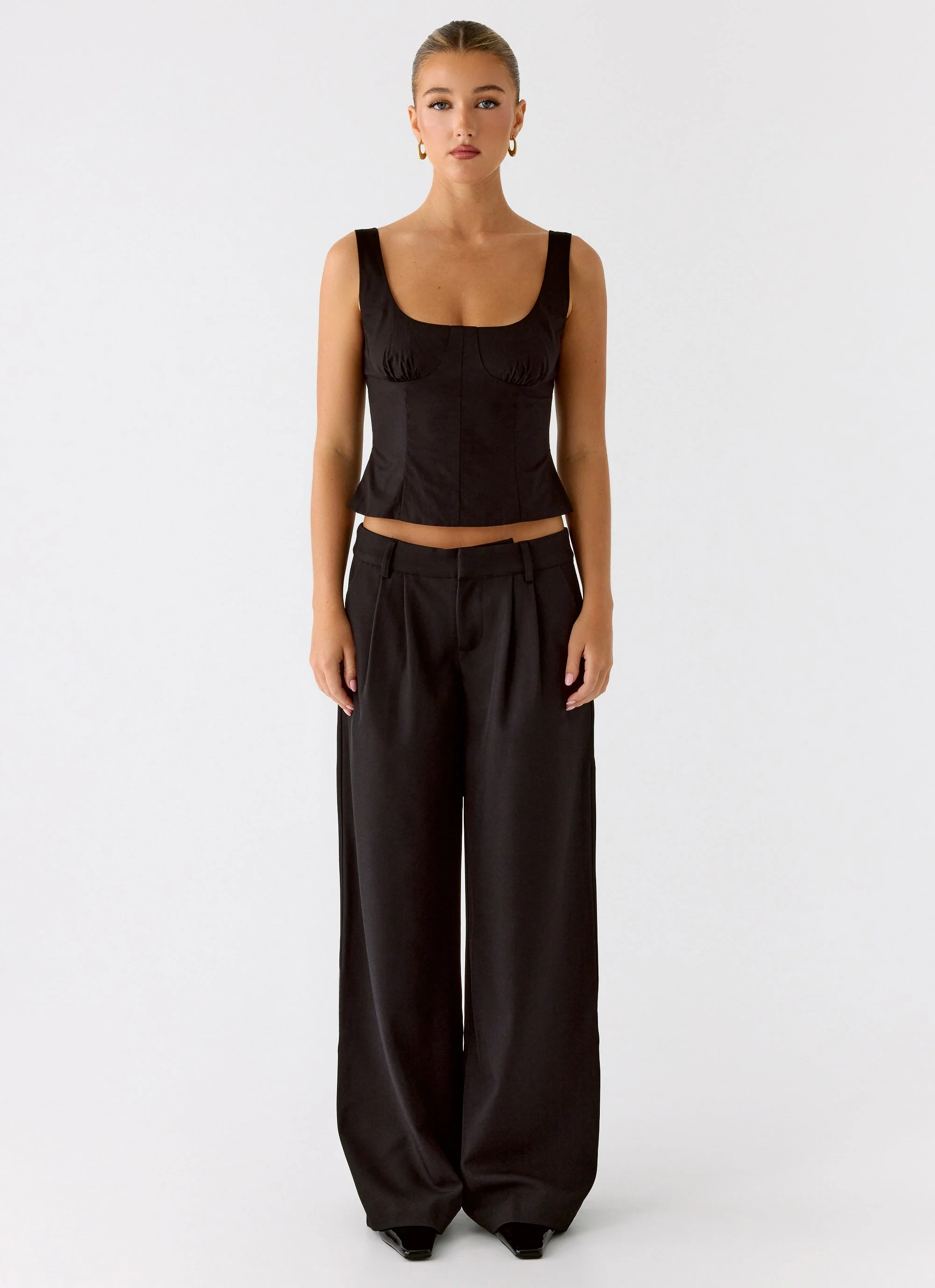 Samuel Low Rise Suiting Pants - Black - Image 5