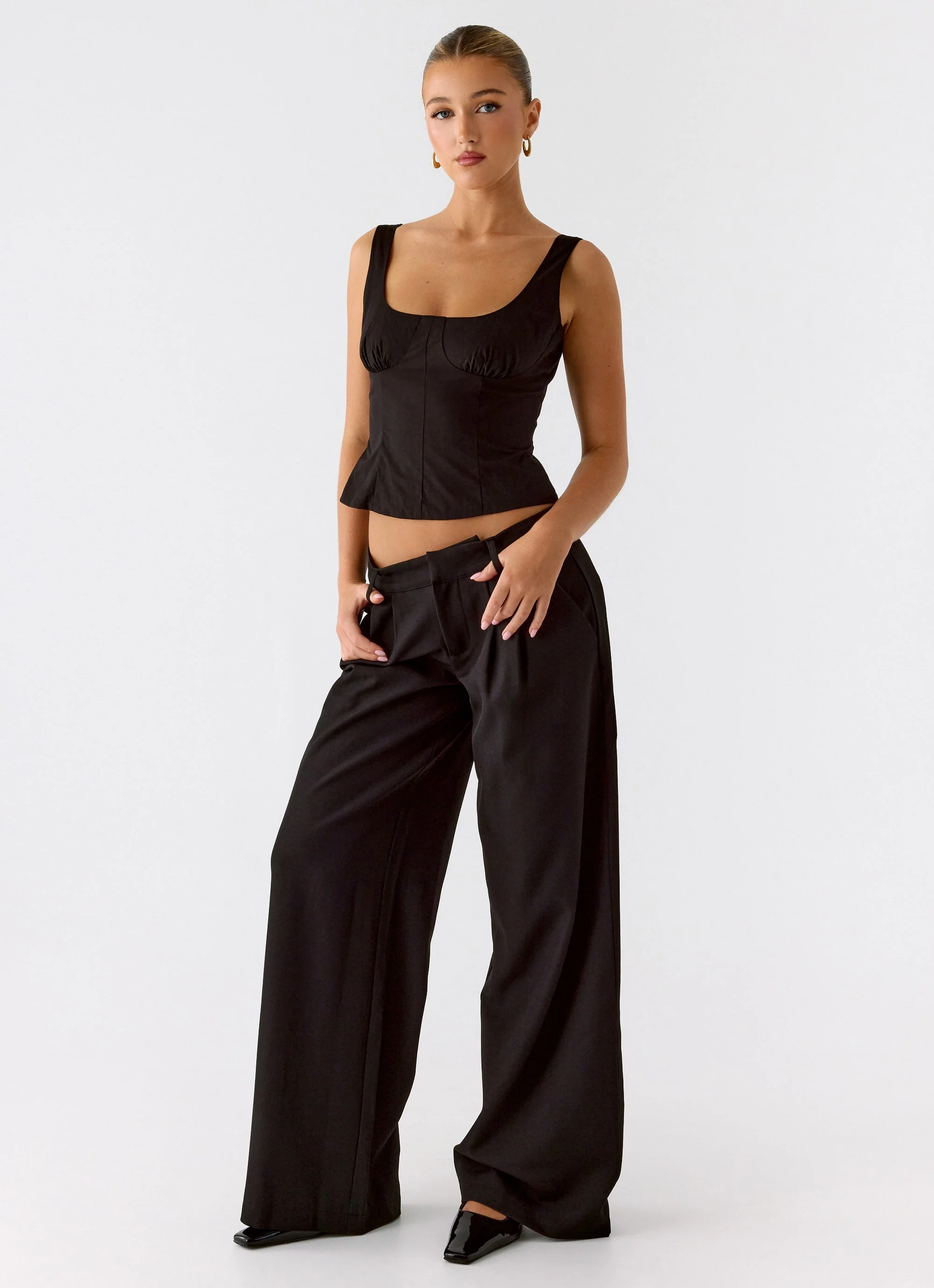 Samuel Low Rise Suiting Pants - Black - Image 6