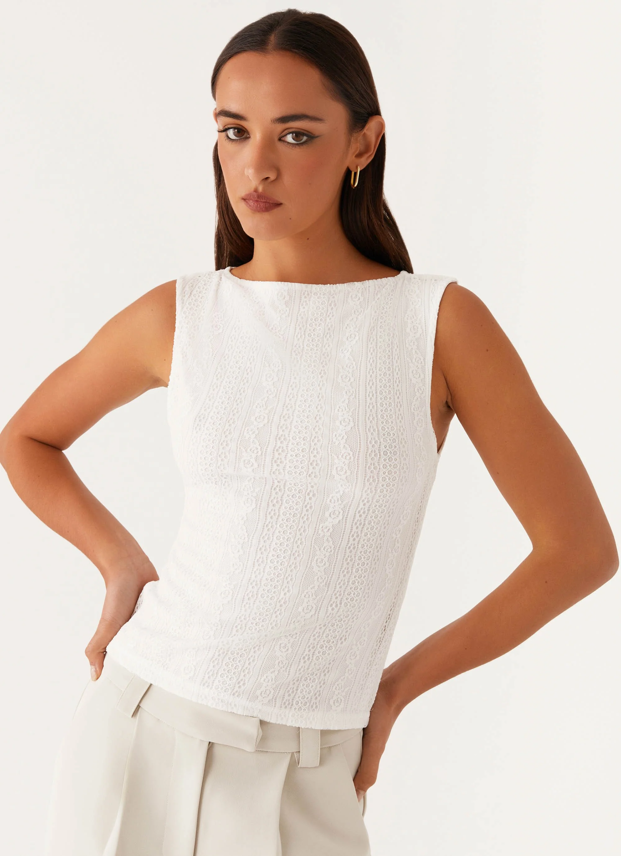 Sandi Tank Top - White - Image 5