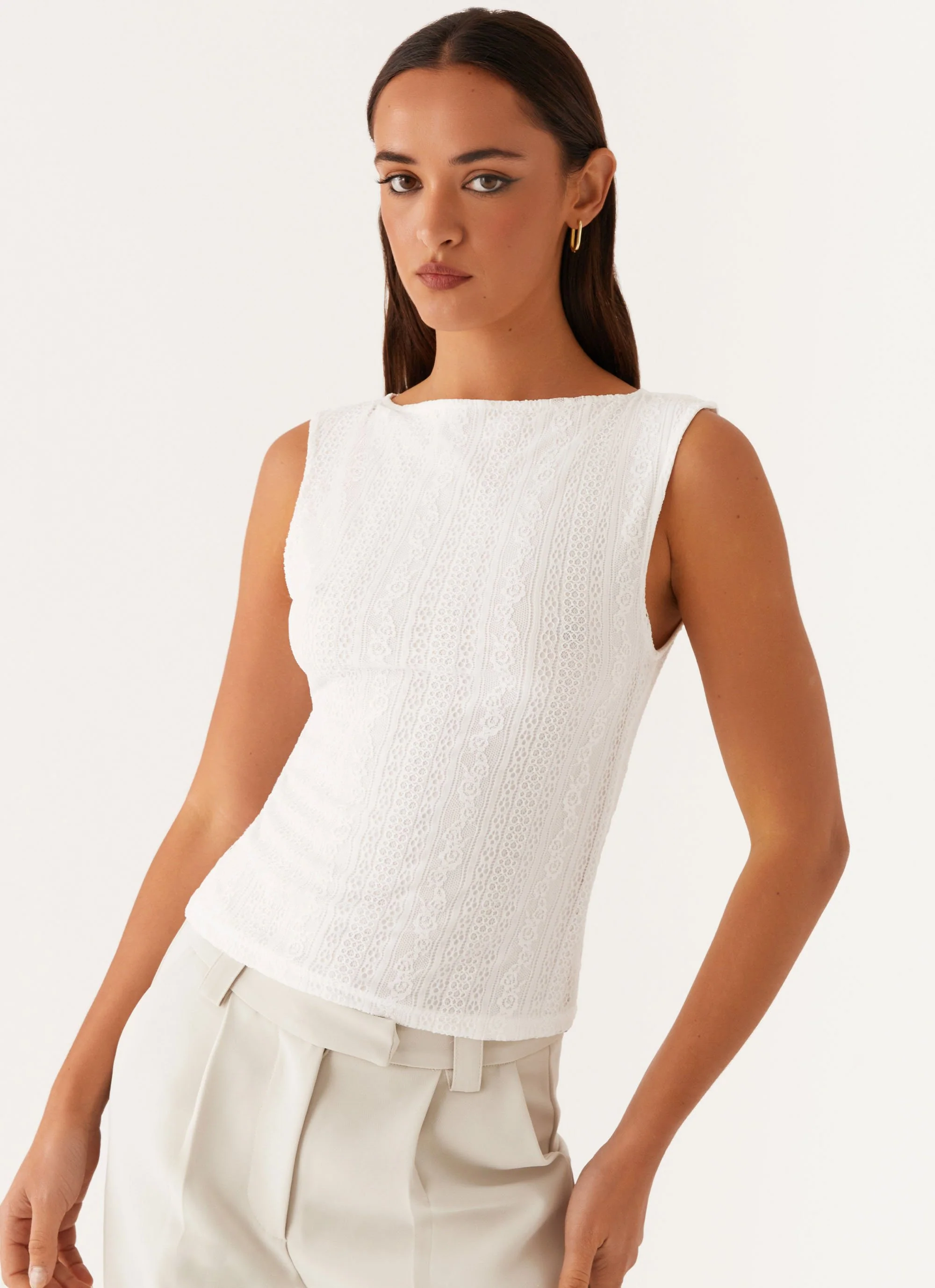 Sandi Tank Top - White - Image 6