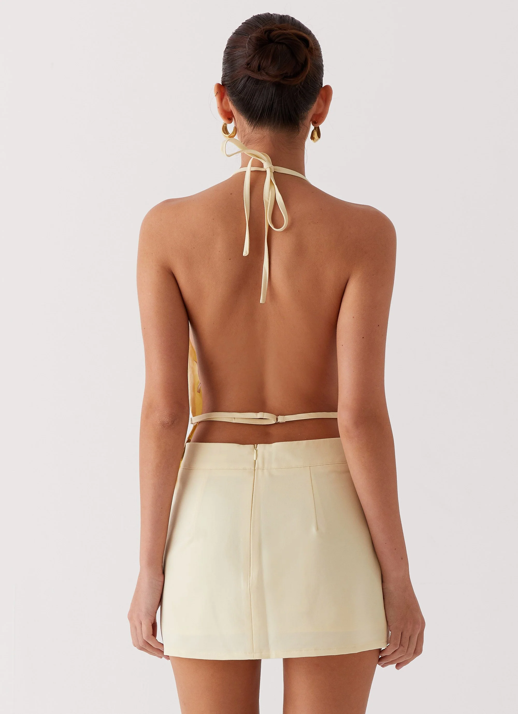 Sarah Mini Skirt - Butter - Image 3