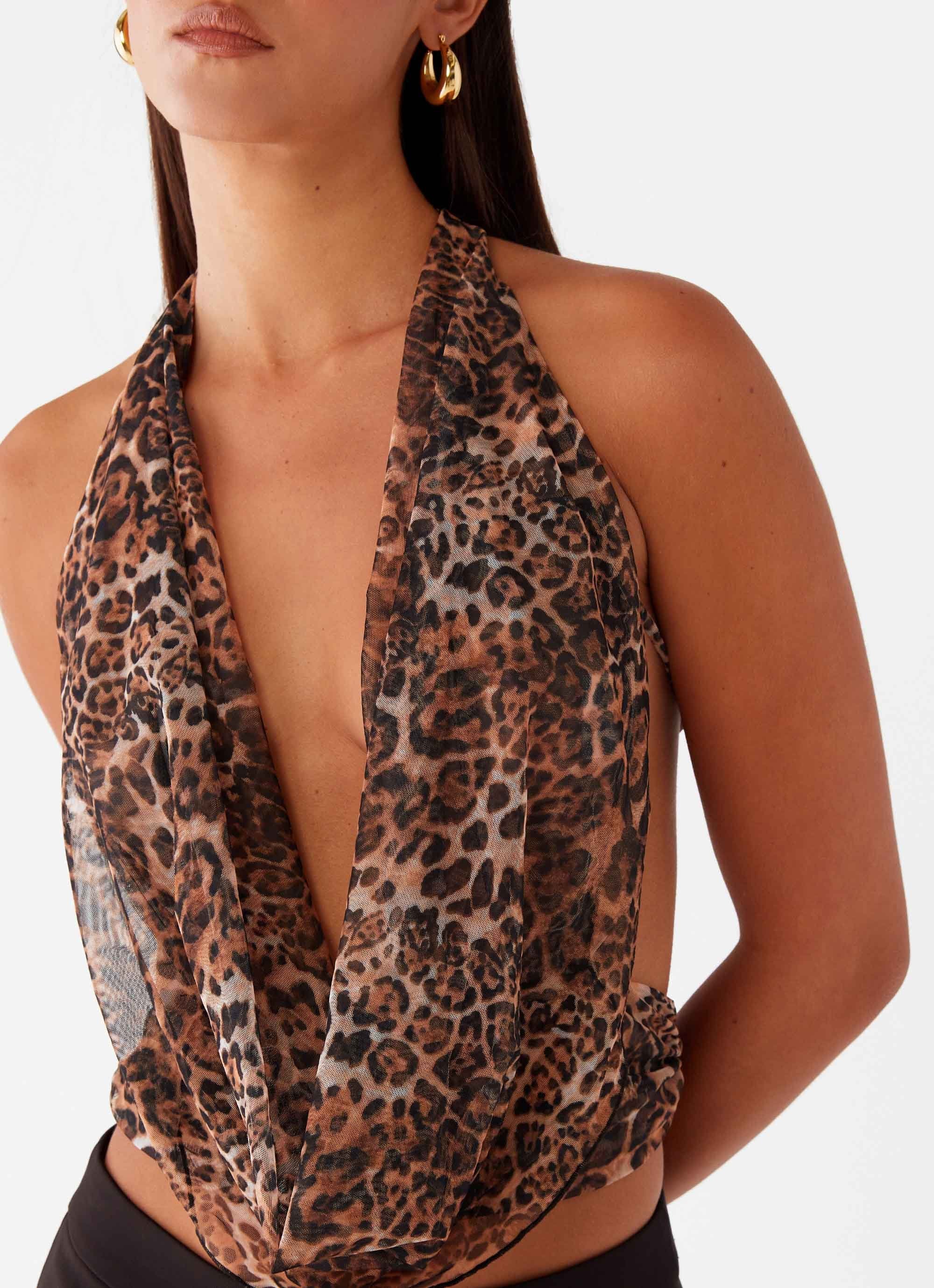 Sawyer Mesh Top - Leopard - Image 6