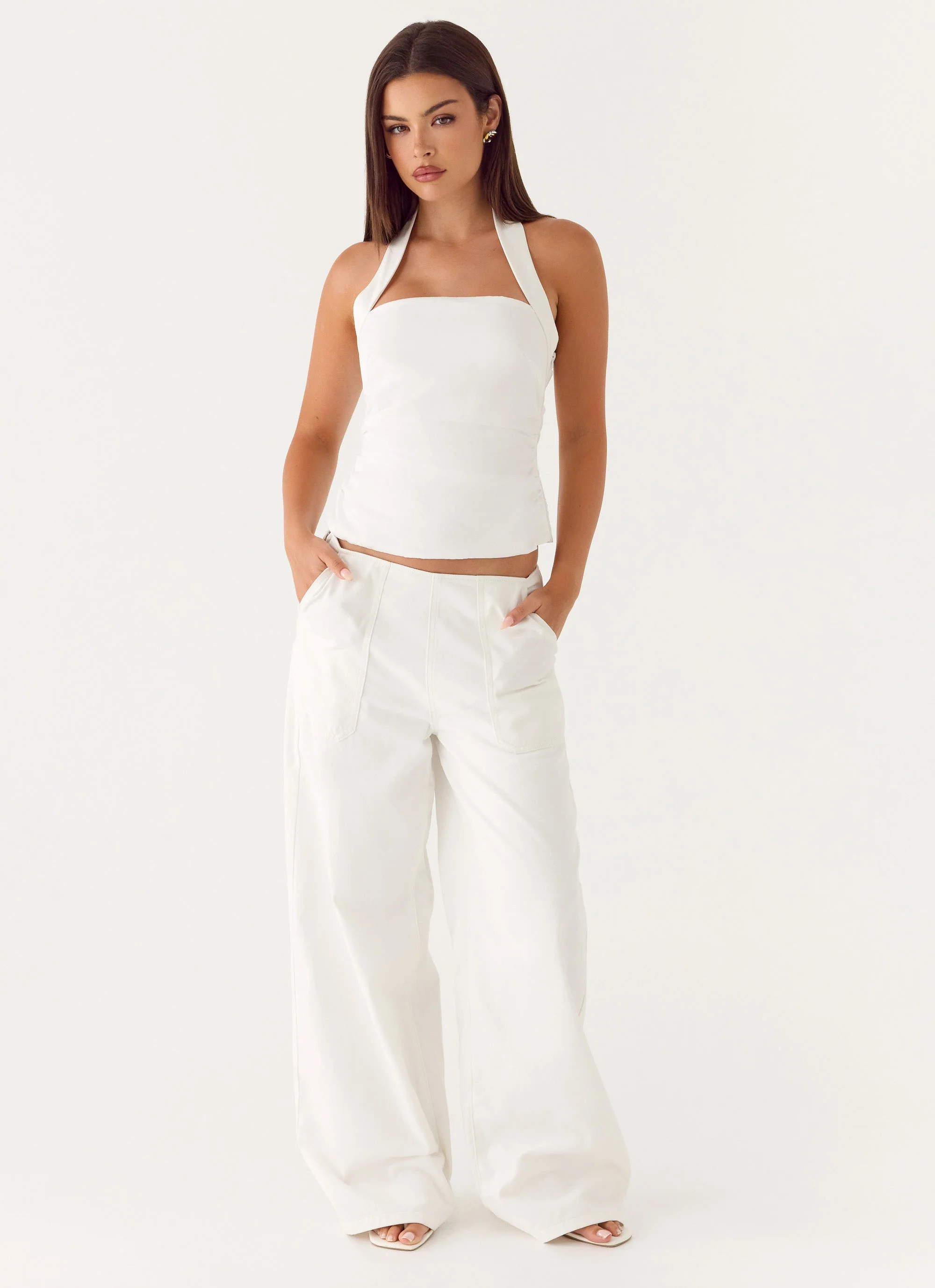 Seethal Low Rise Pants - White - Image 8