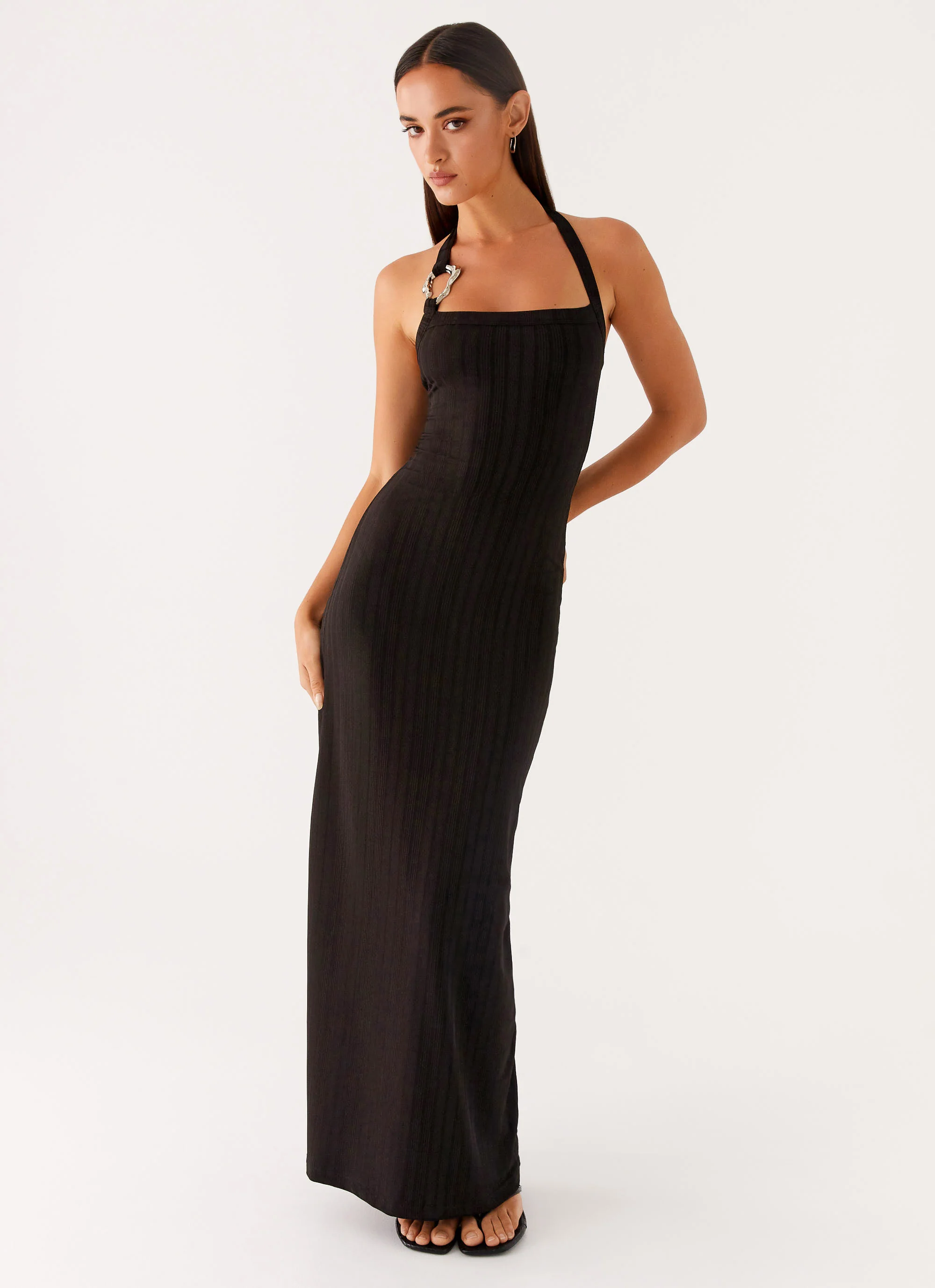 Selene Maxi Dress - Black - Image 5