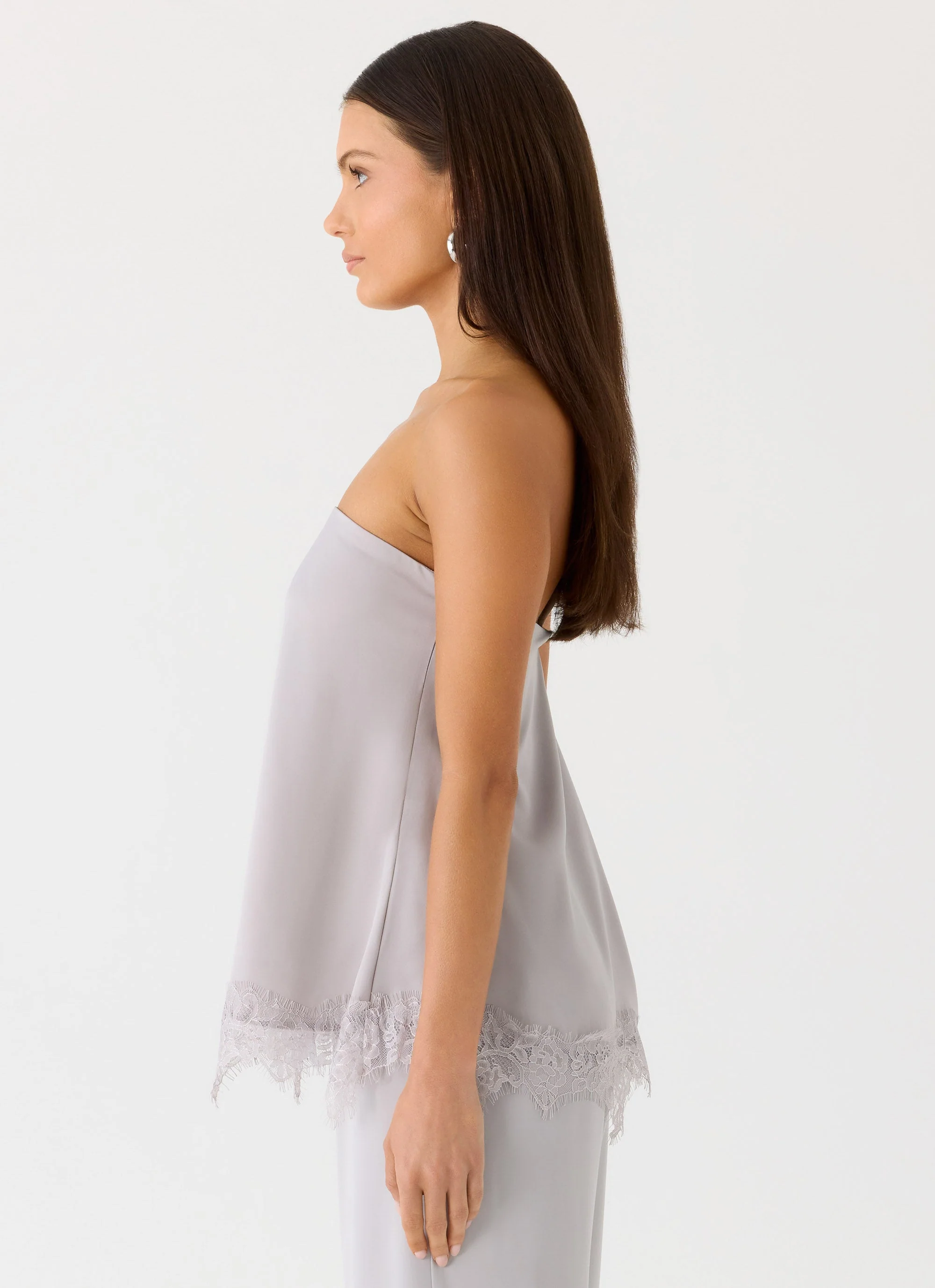 Sella Strapless Top - Misty Blue - Image 3