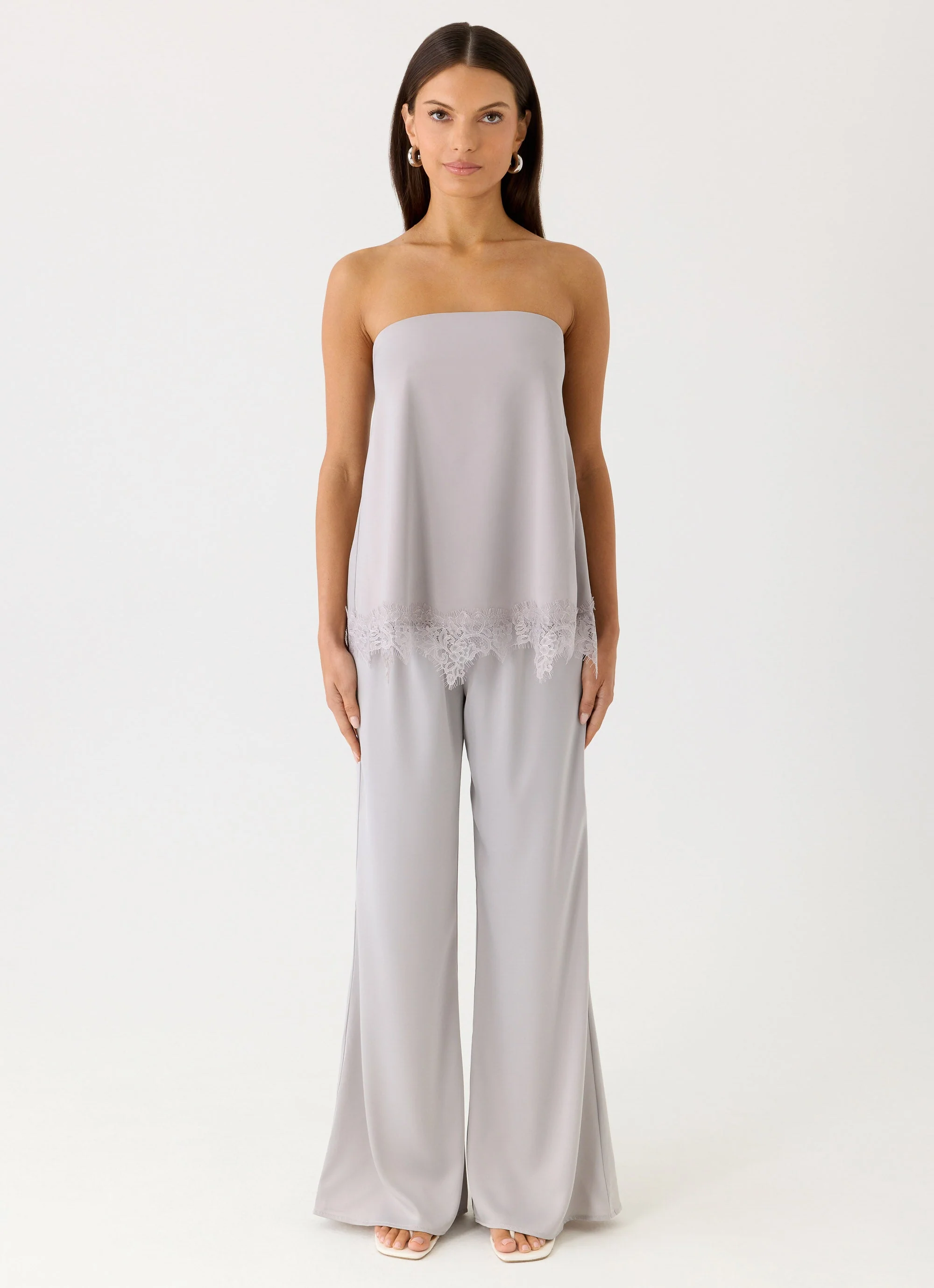 Sella Strapless Top - Misty Blue - Image 4