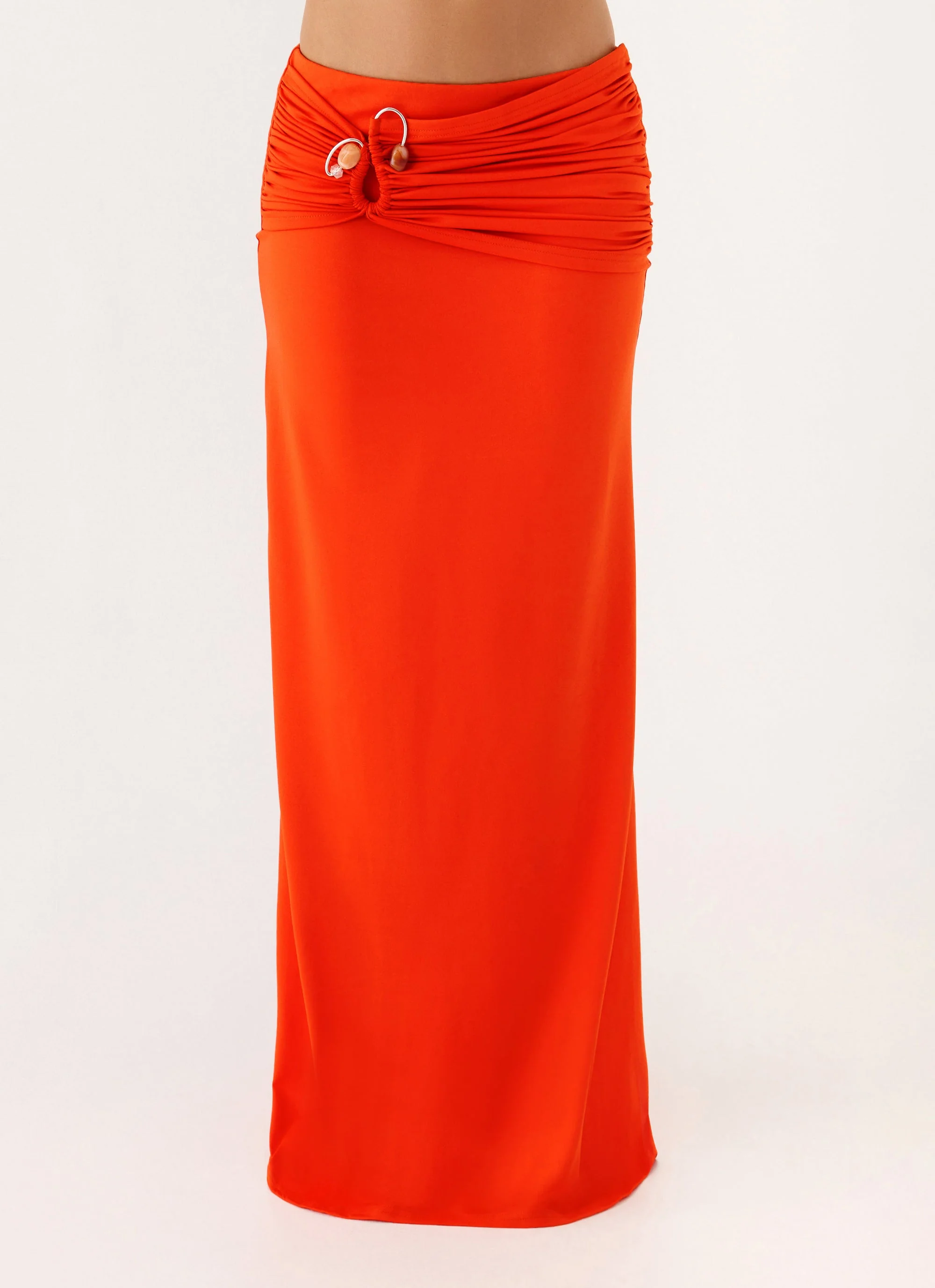 Selmah Hardware Maxi Skirt - Tangerine - Image 5