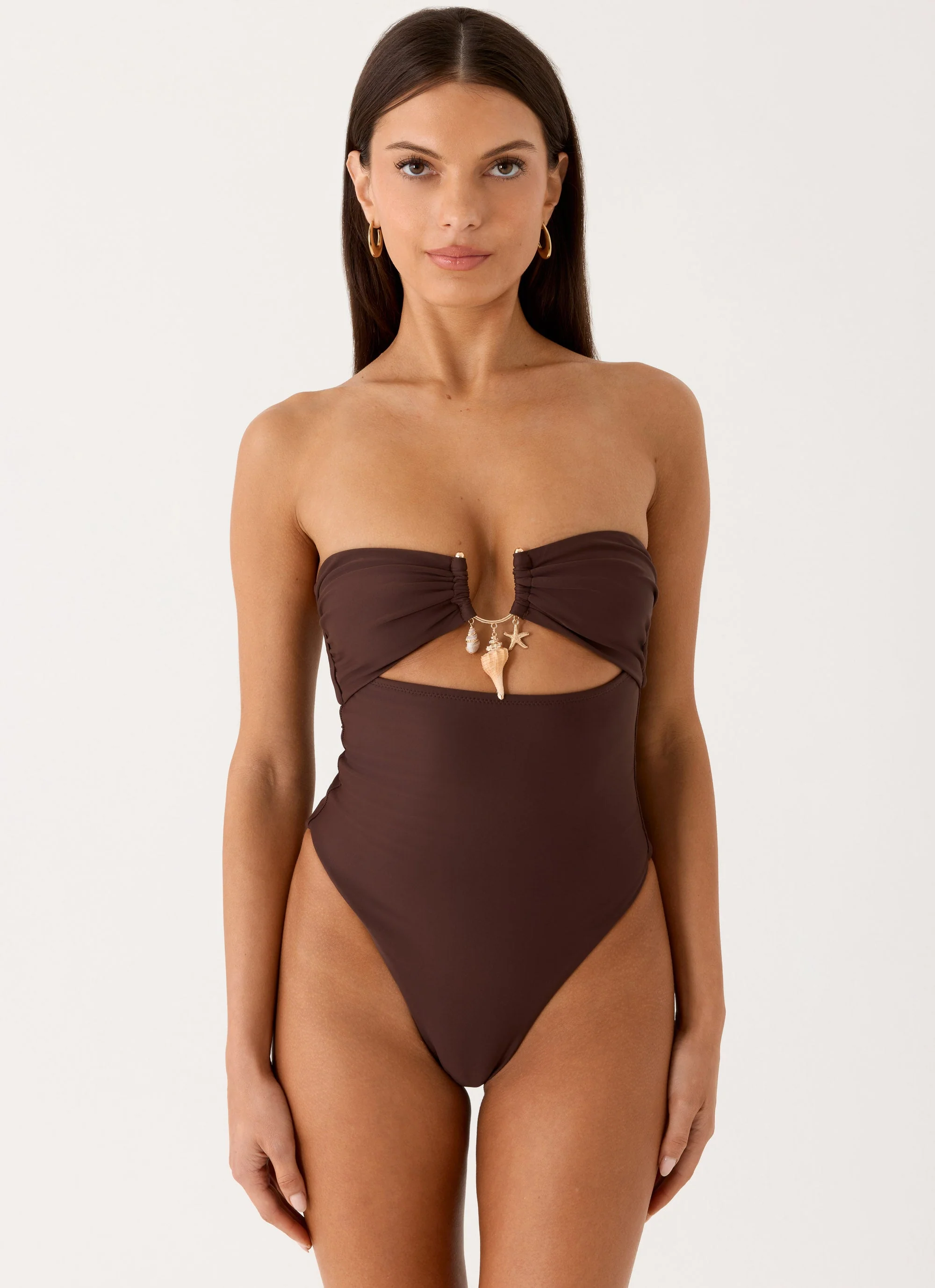 Selvina Strapless Swimsuit - Chocolate - Image 6