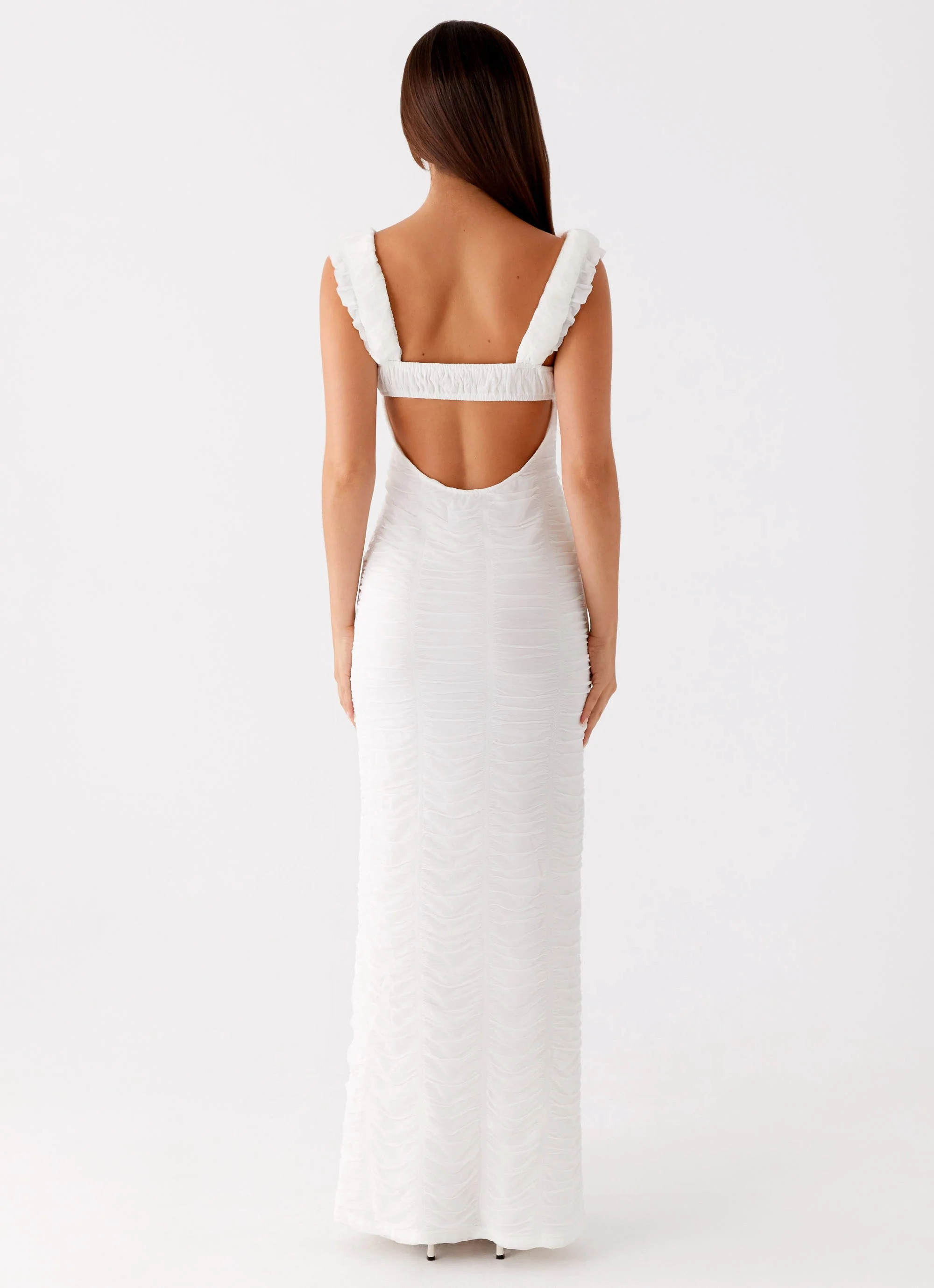 Senses Midi Dress - White - Image 4