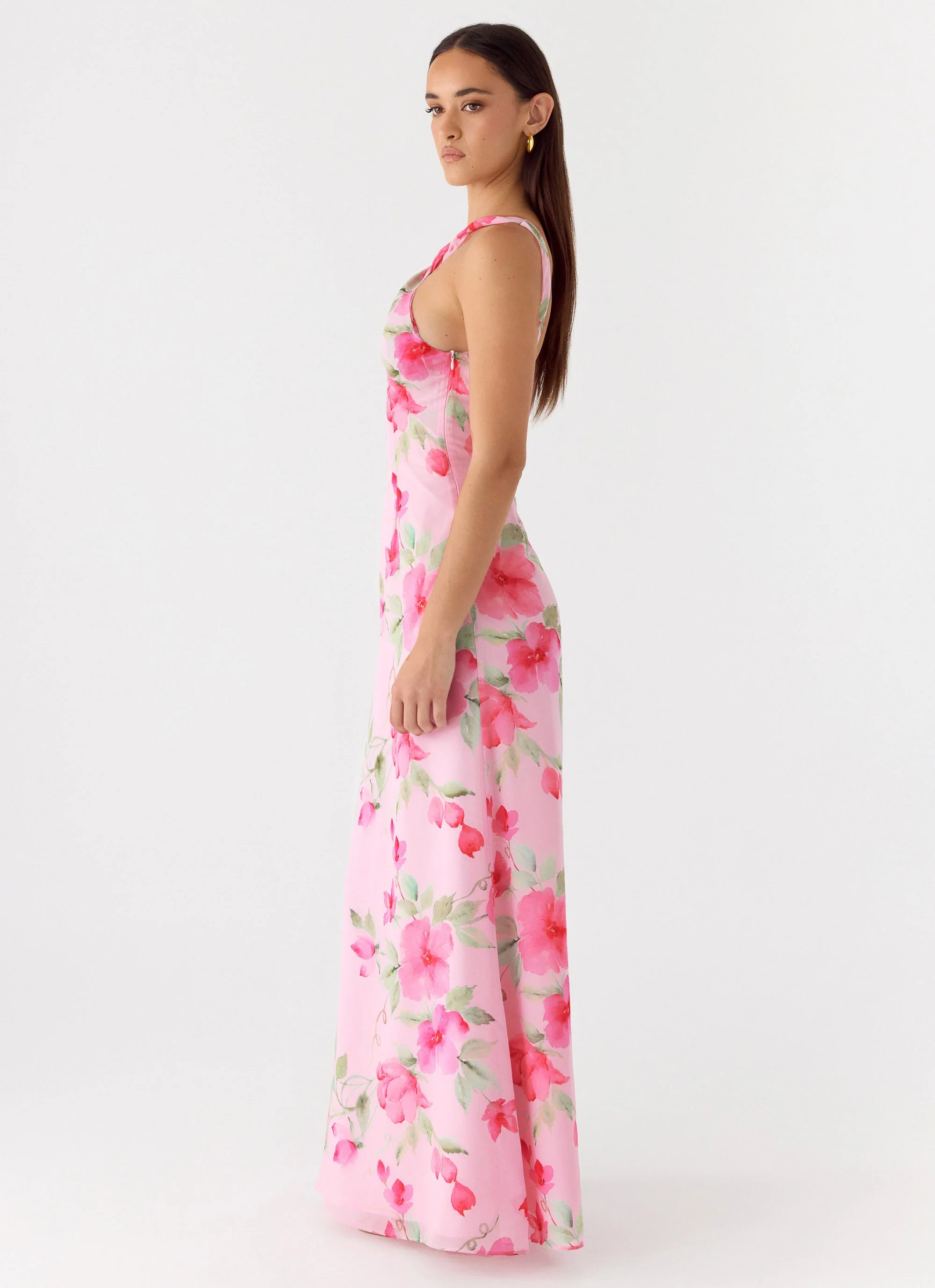 Serafim Chiffon Maxi Dress - Petal Soleil - Image 2