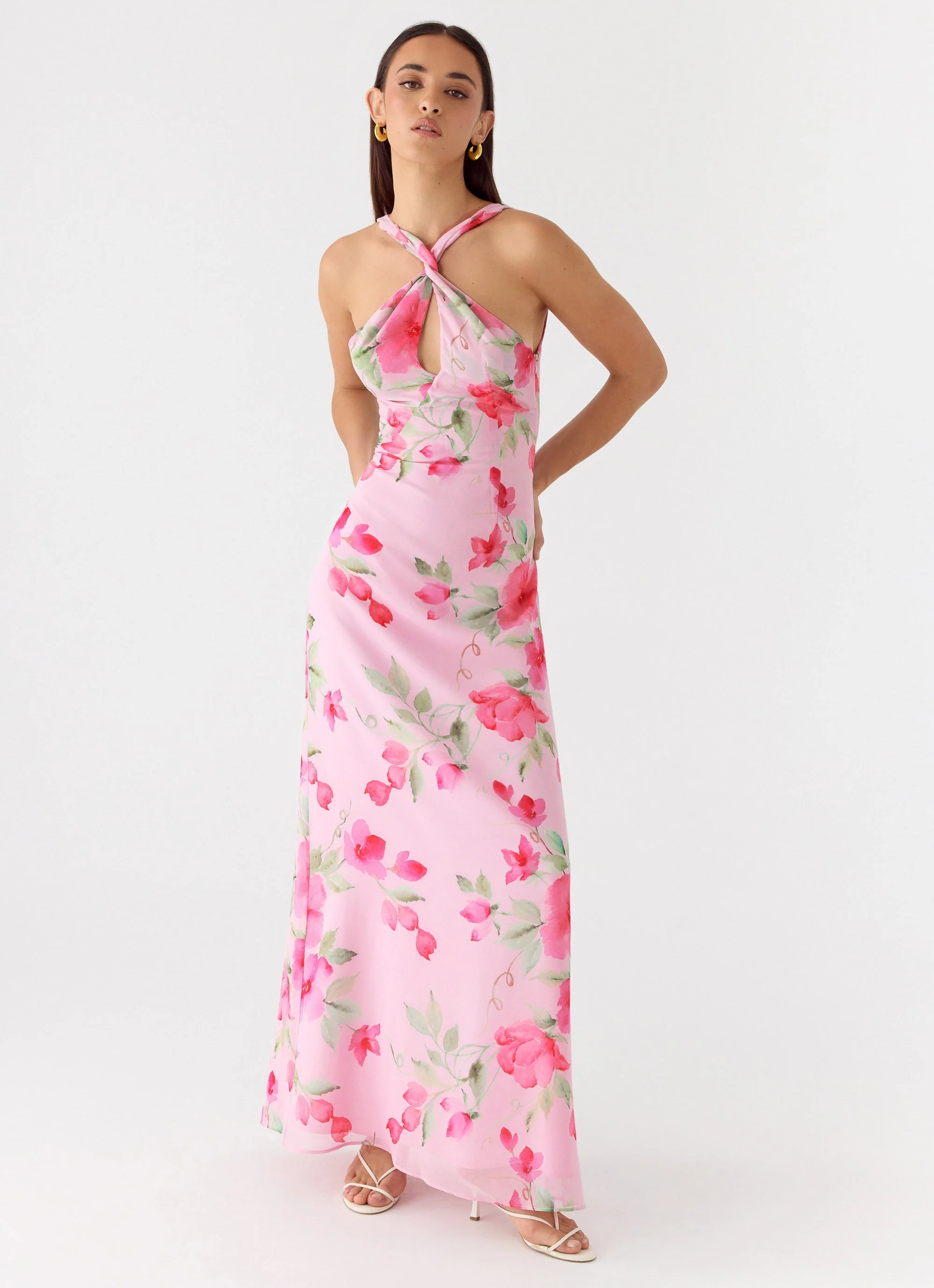 Serafim Chiffon Maxi Dress - Petal Soleil - Image 4