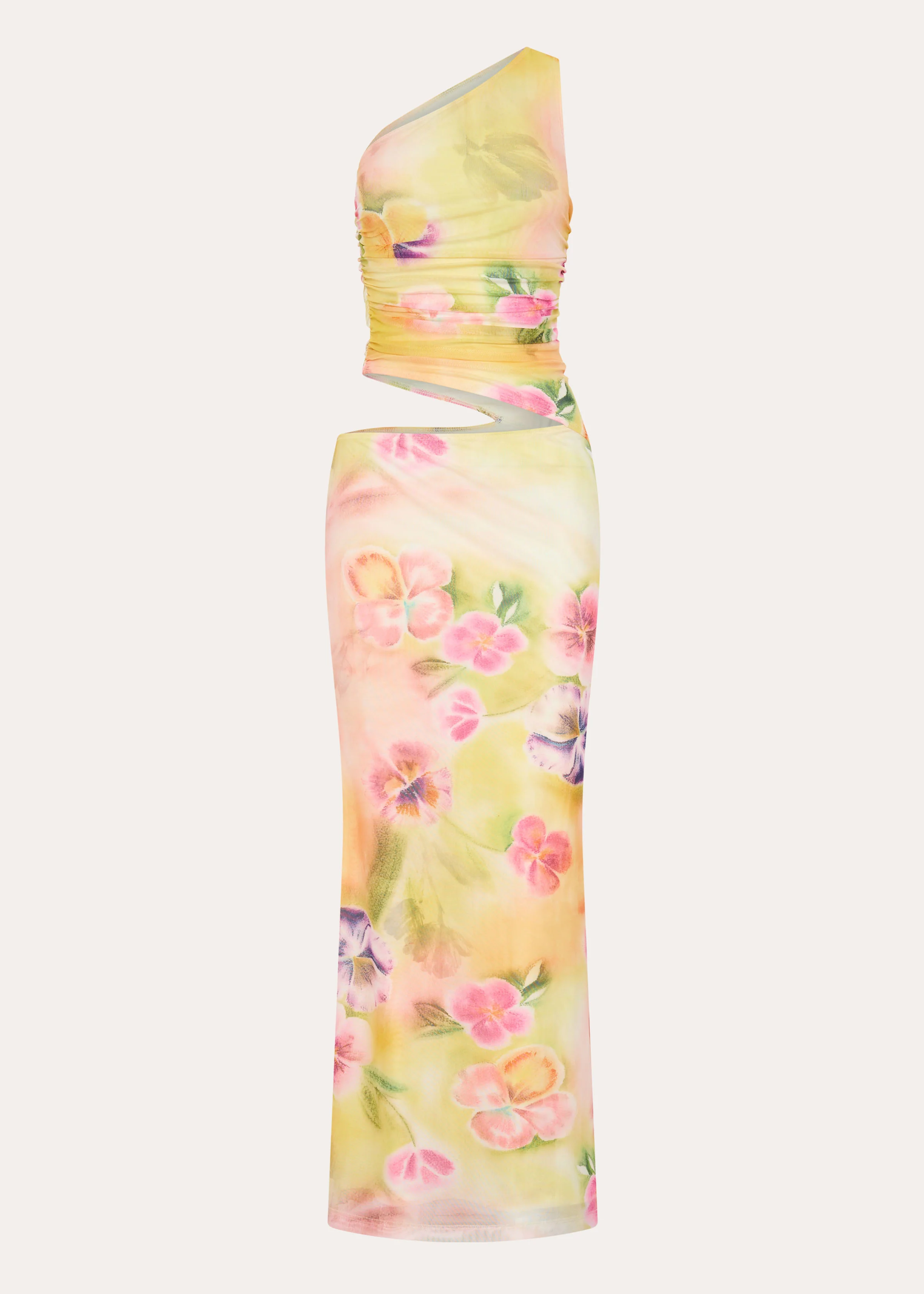 Seranella One Shoulder Maxi Dress - Sunburst Floral - Image 7