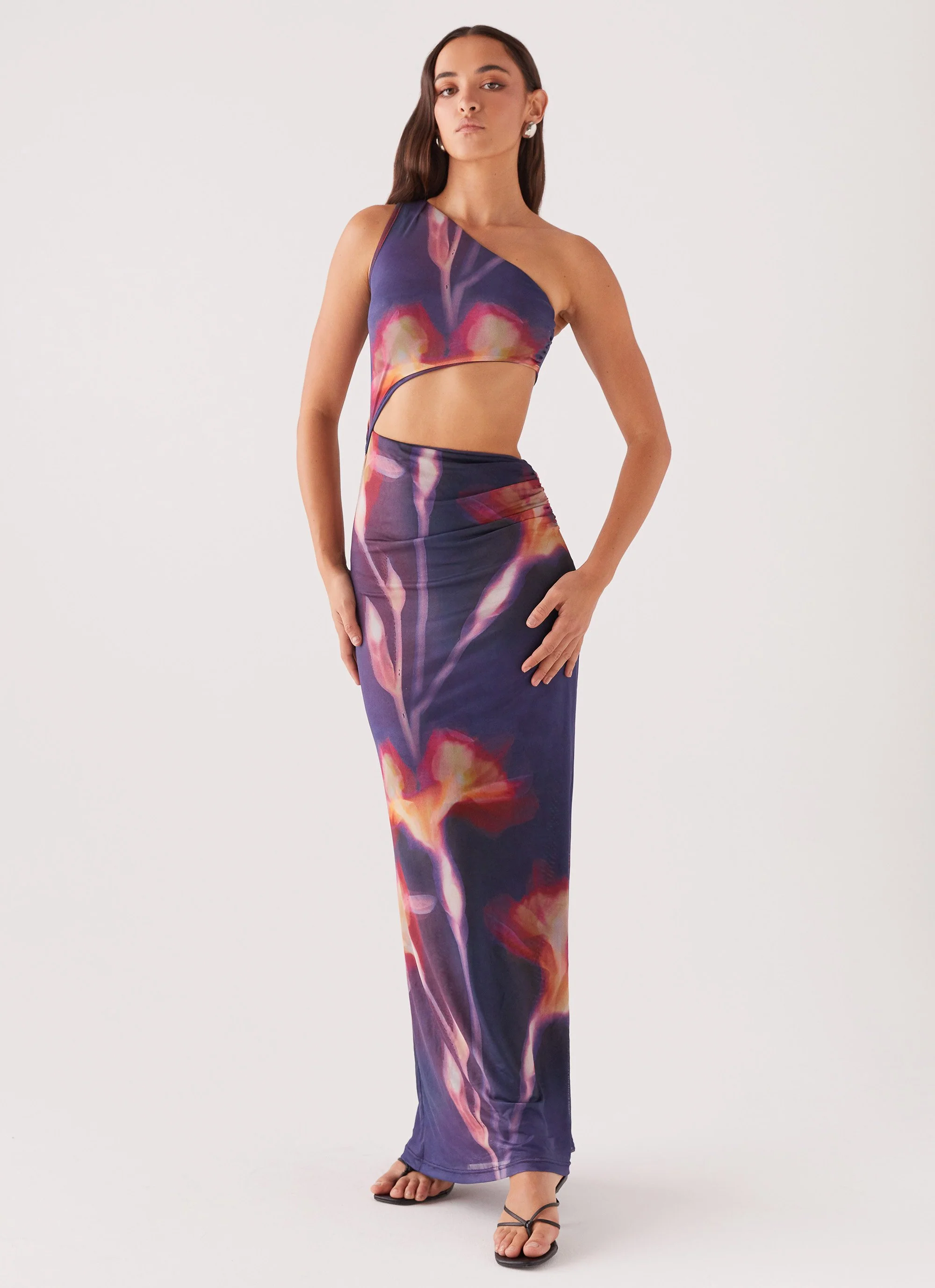 Shadows In The Sun Mesh Maxi Dress - Ember Rose - Image 4