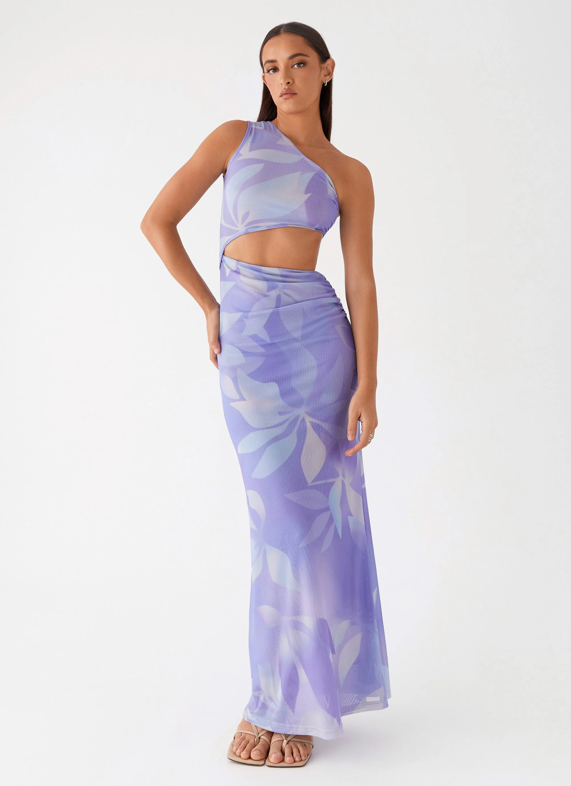 Shadows In The Sun Mesh Maxi Dress - Purple Rain - Image 5