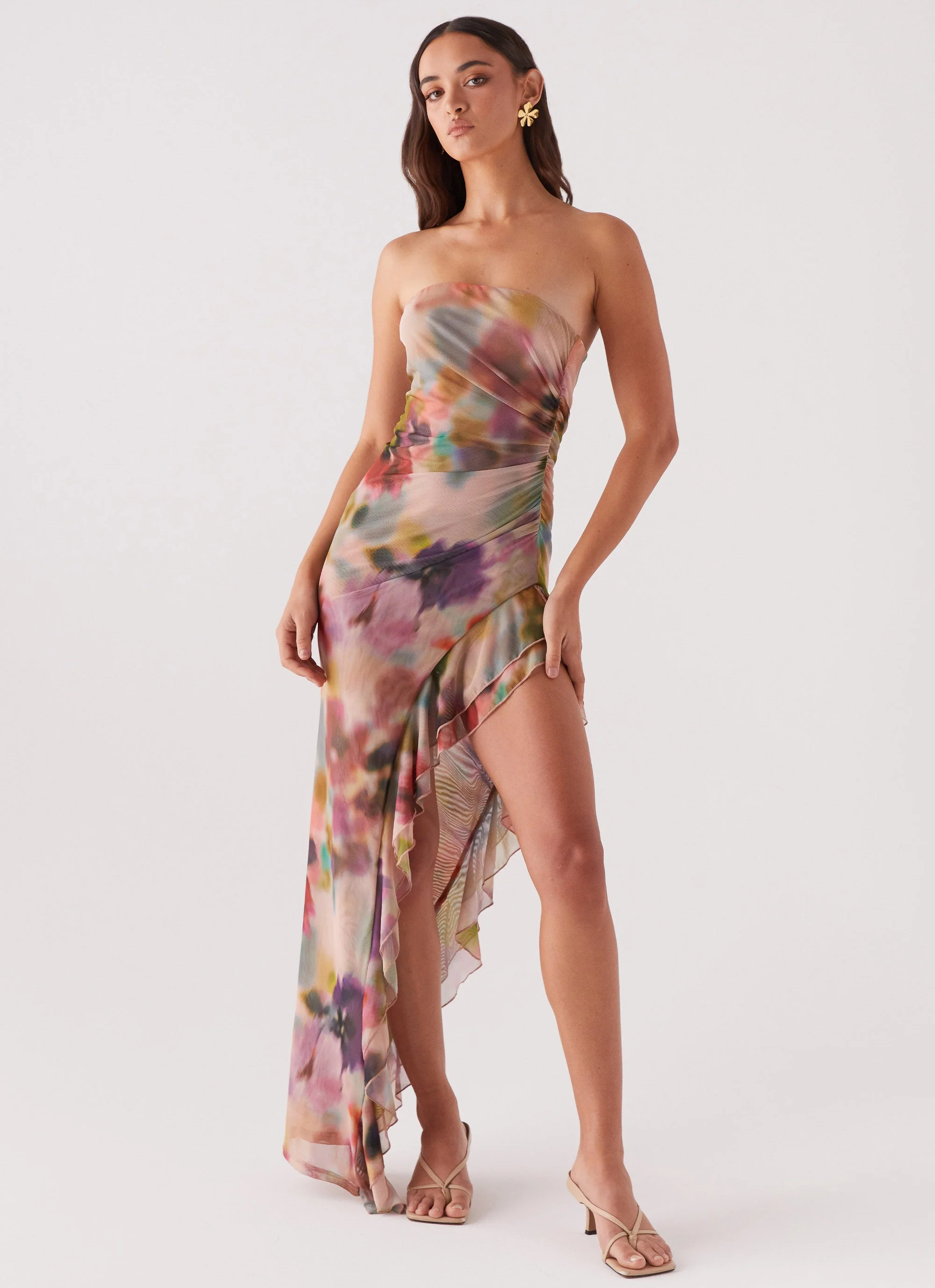 Shape Of You Strapless Maxi Dress - Mystic Meadow - Image 3