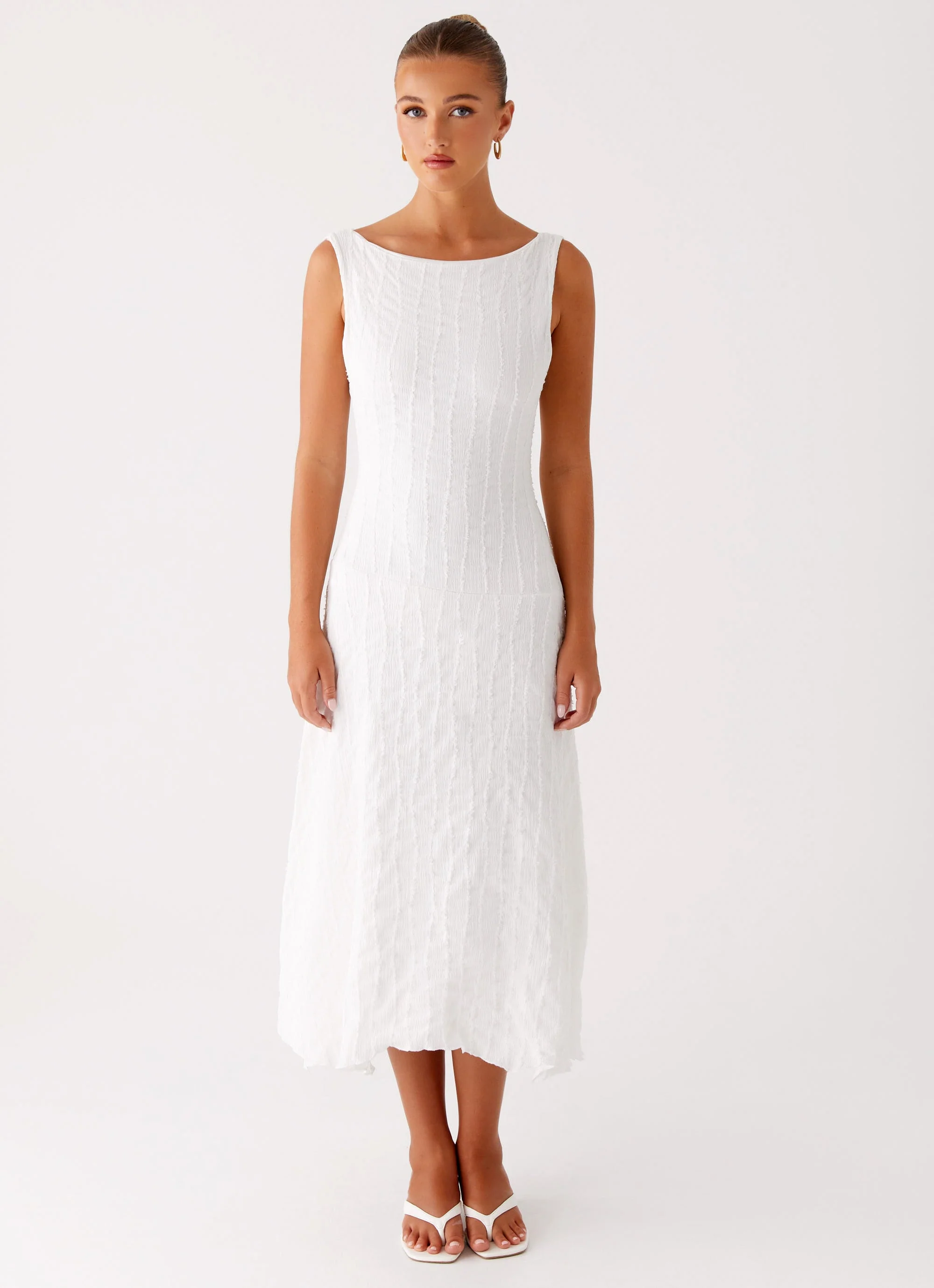 Sharni Midi Dress - Ivory - Image 2
