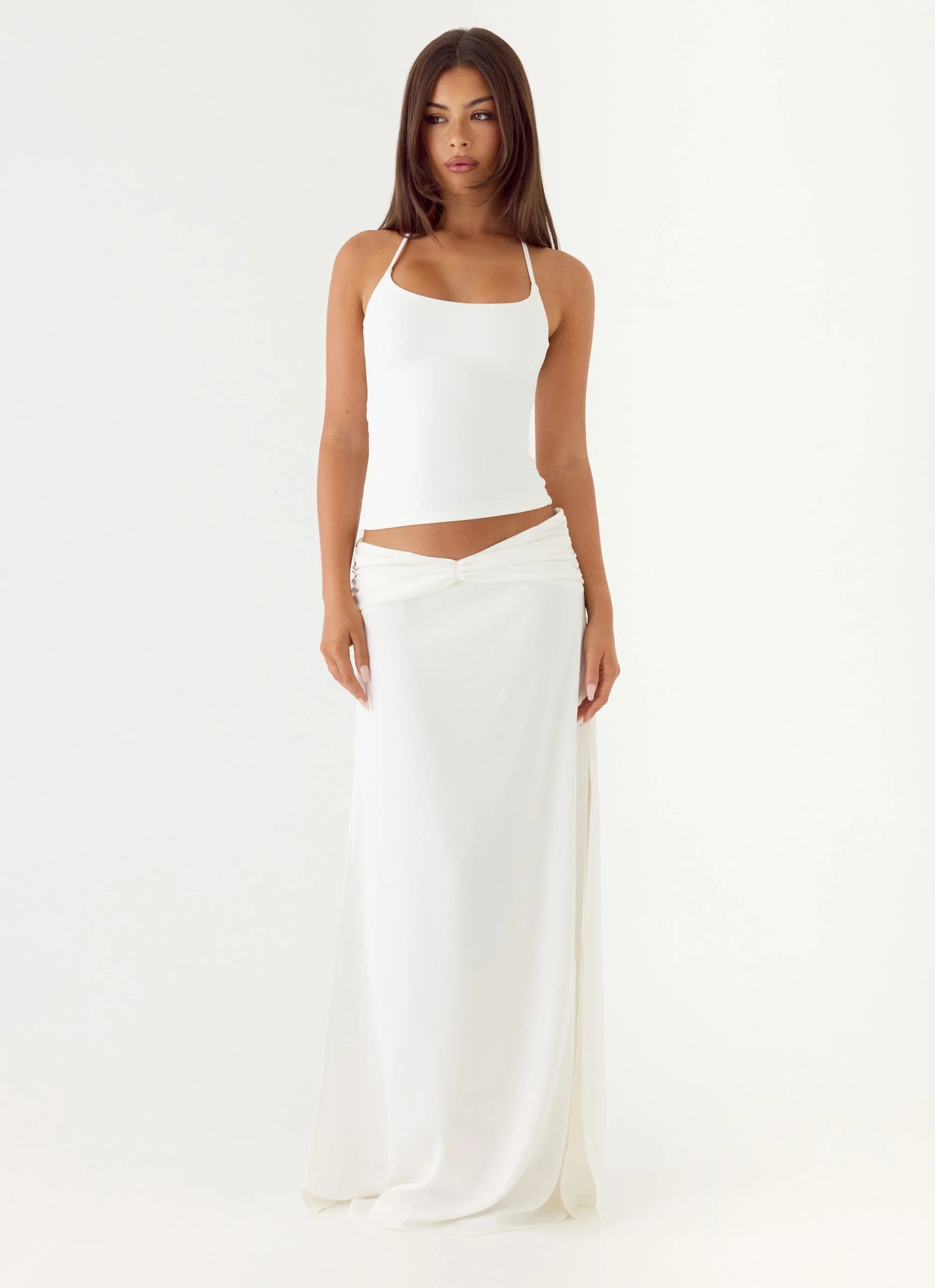 She Means It Maxi Skirt - Ivory - Image 6