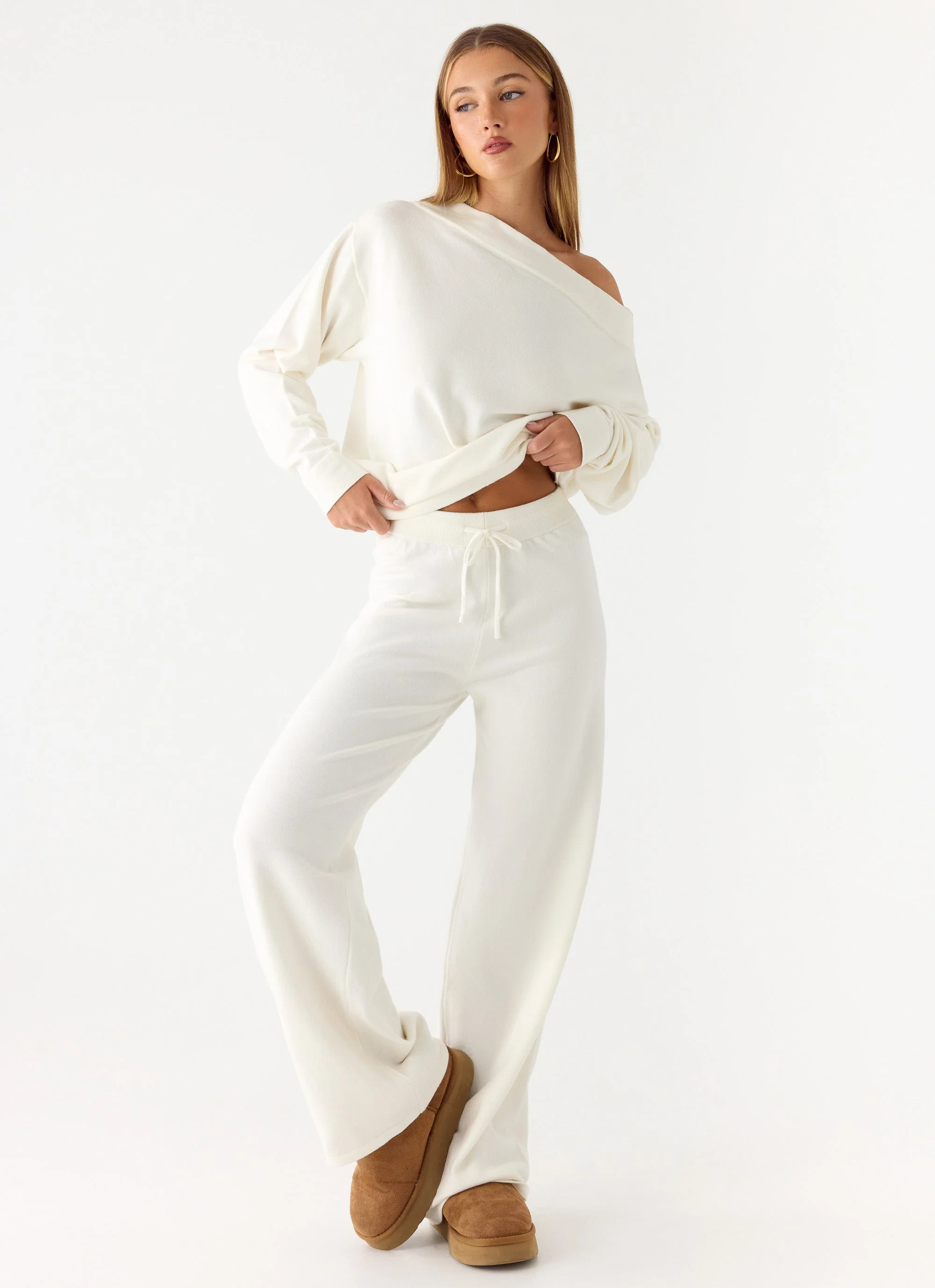 Sherlee Knit Pants - White - Image 6