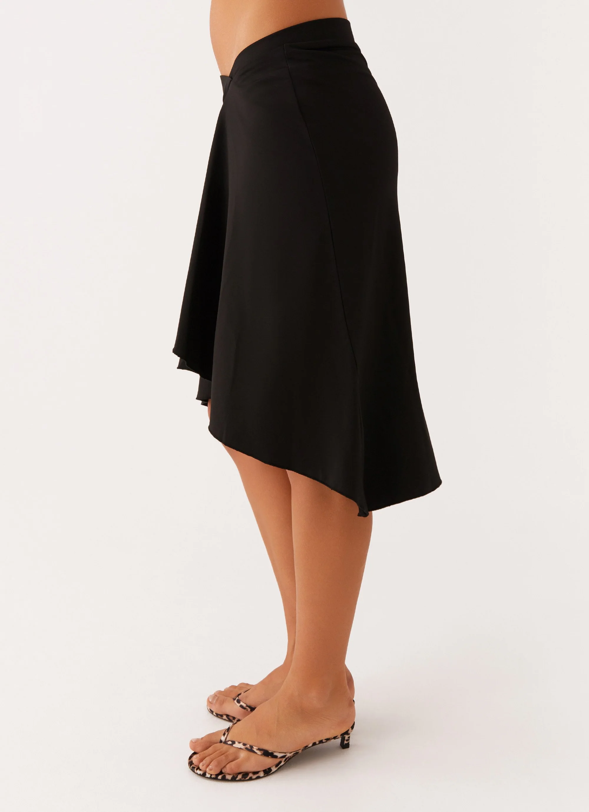 Shes A Lady Midi Skirt - Black - Image 3