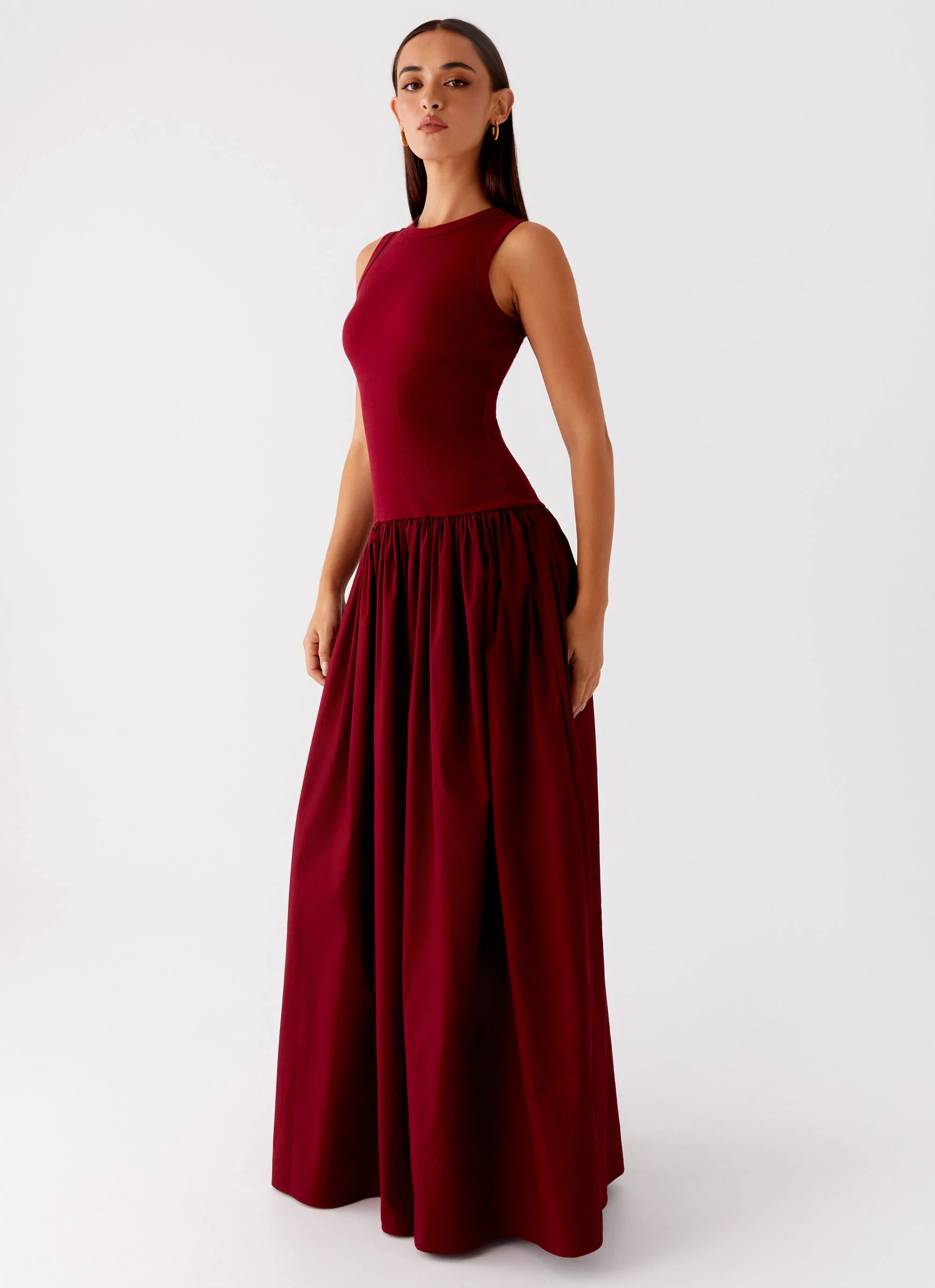 Shivani Maxi Dress - Maroon - Image 6