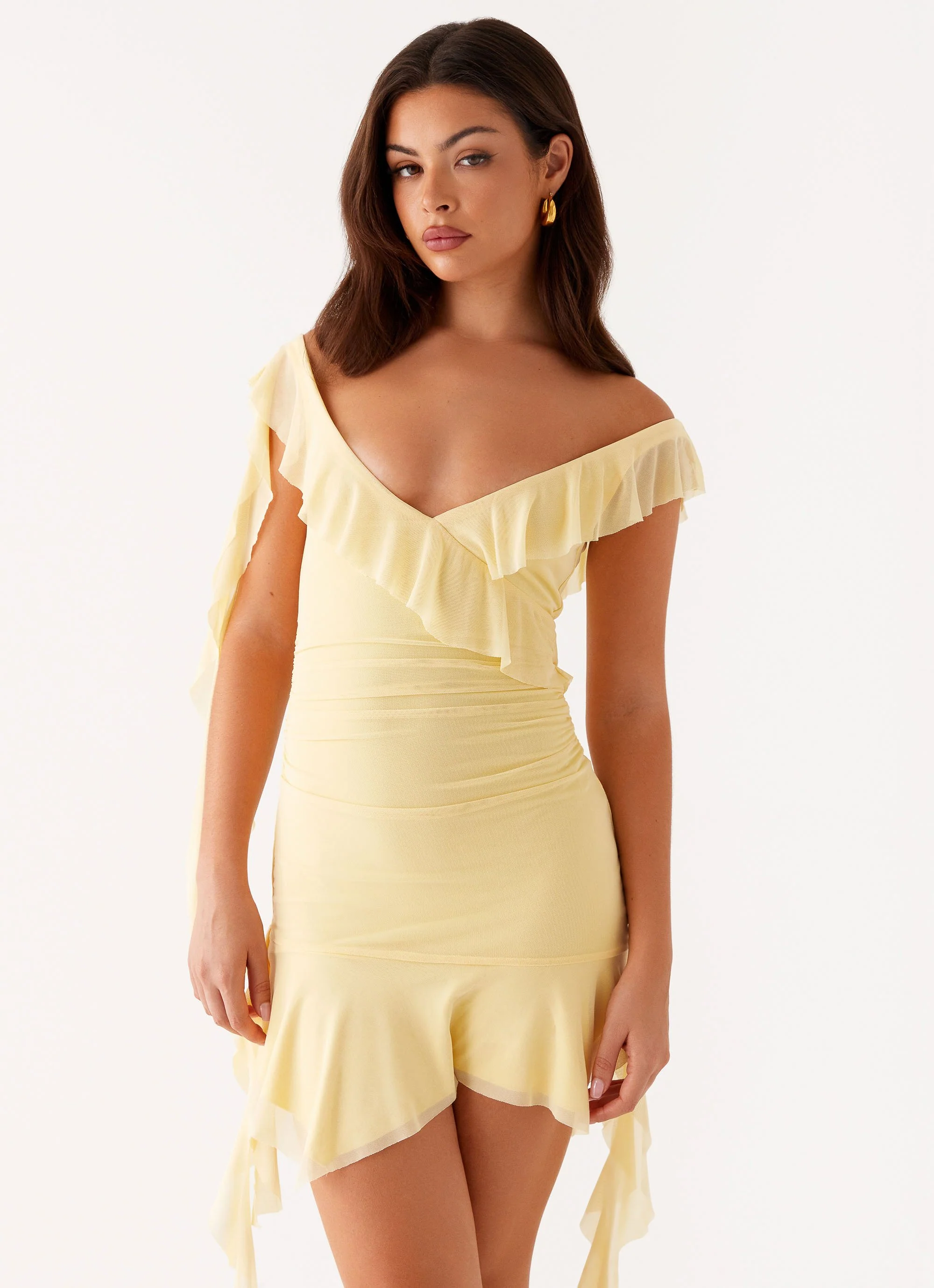 Shona Mini Dress - Yellow - Image 5