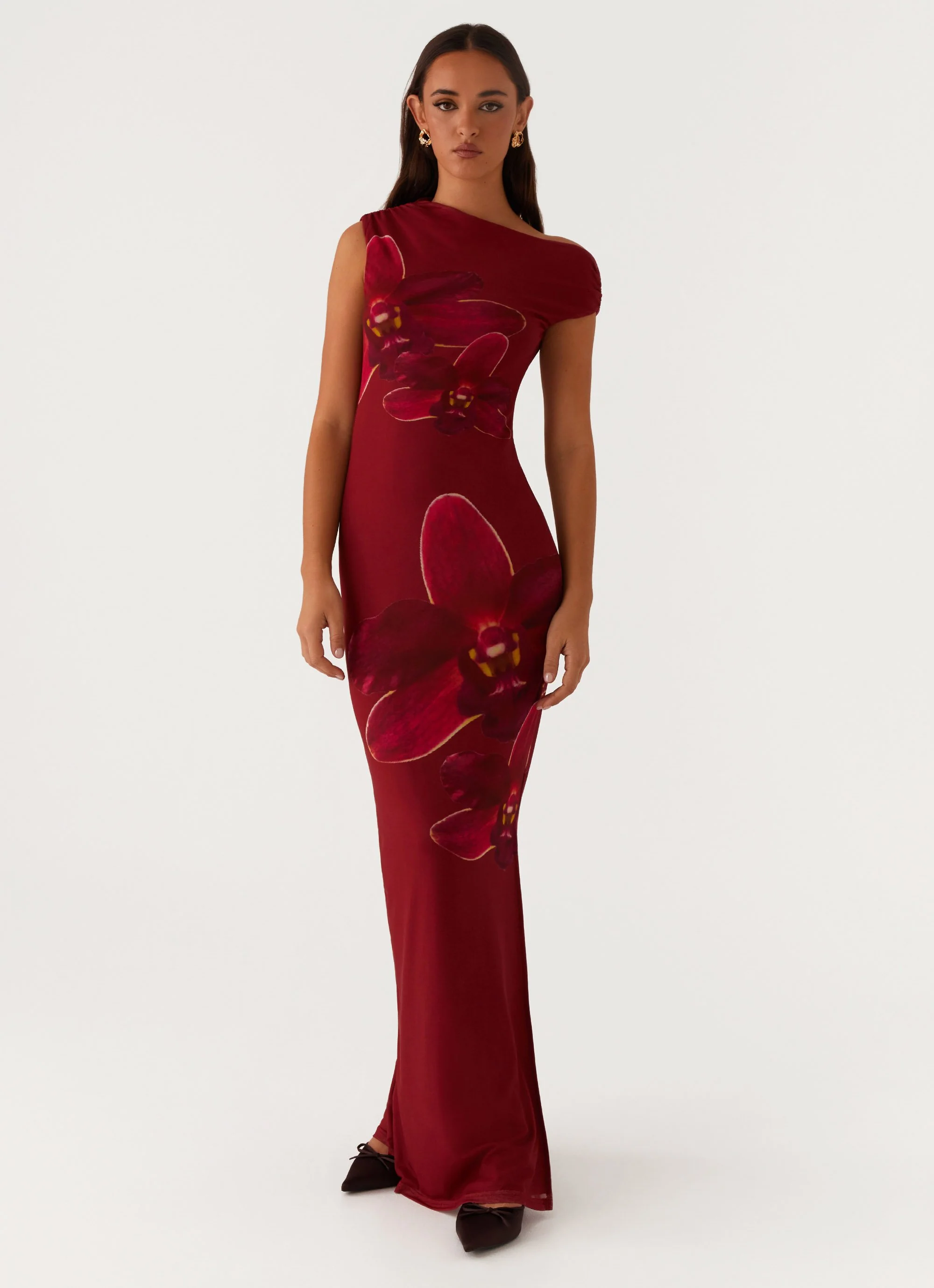 Showtime Maxi Dress - Maroon - Image 6