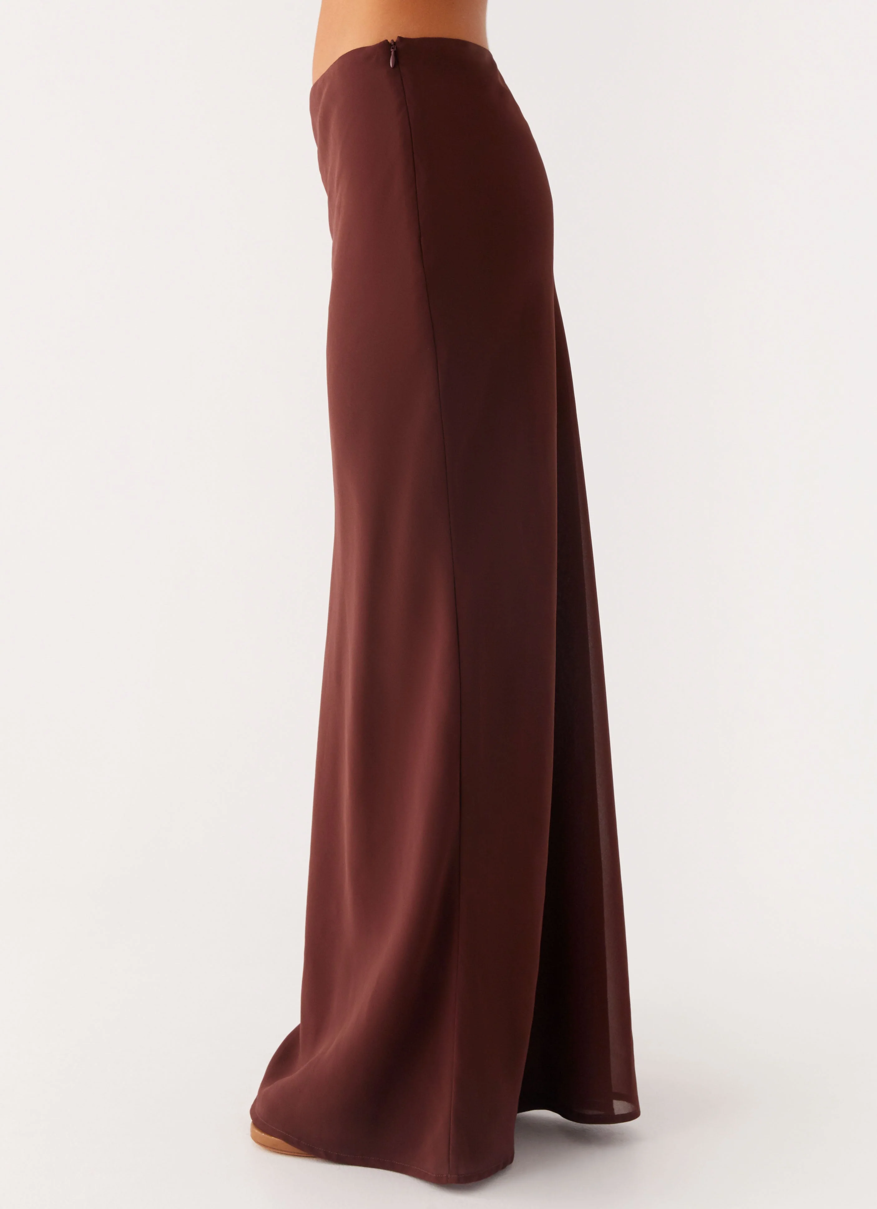 Sienna Sunset Maxi Skirt - Chocolate - Image 3