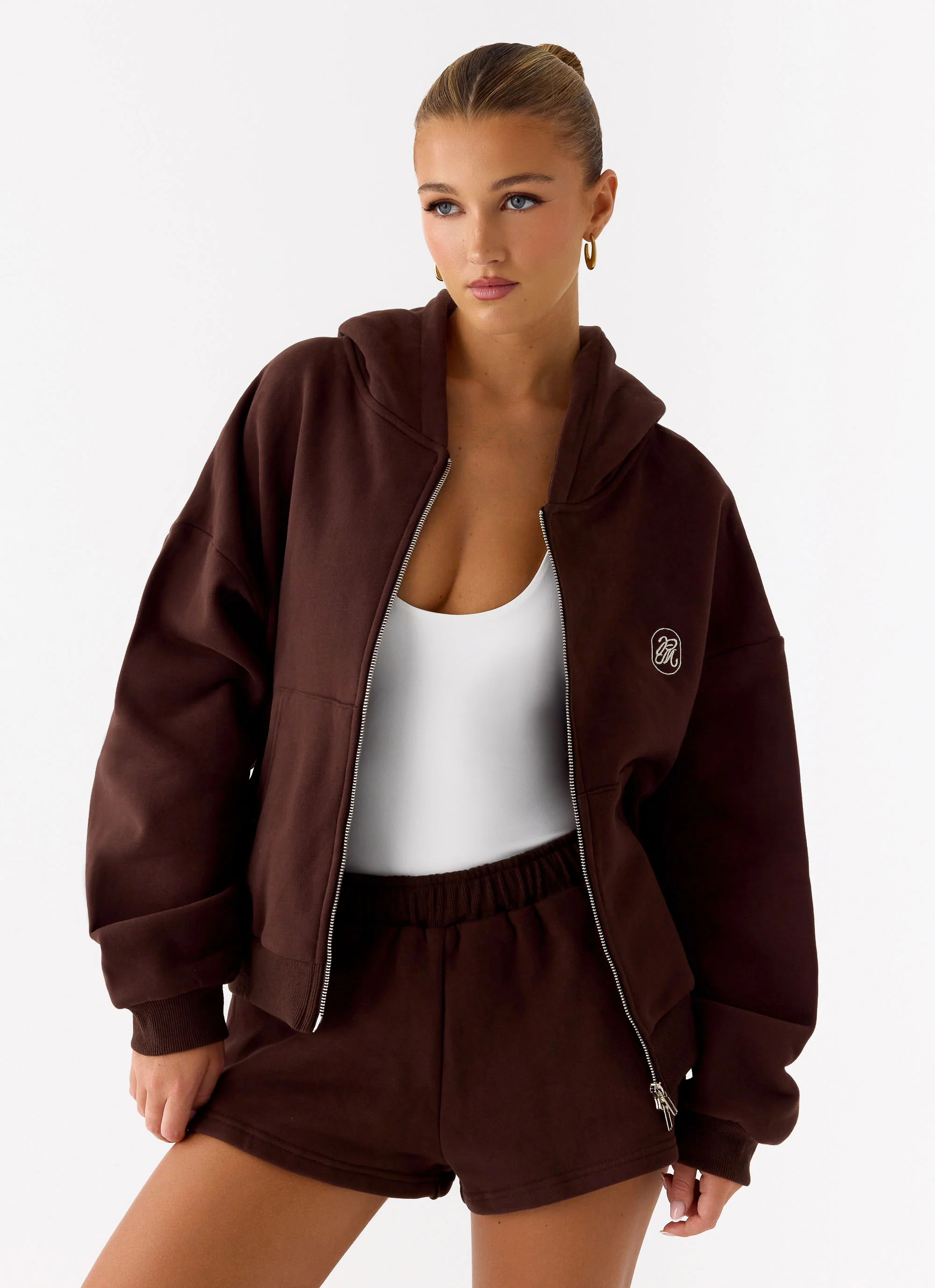 Signature Low Rise Sweatshorts - Chocolate