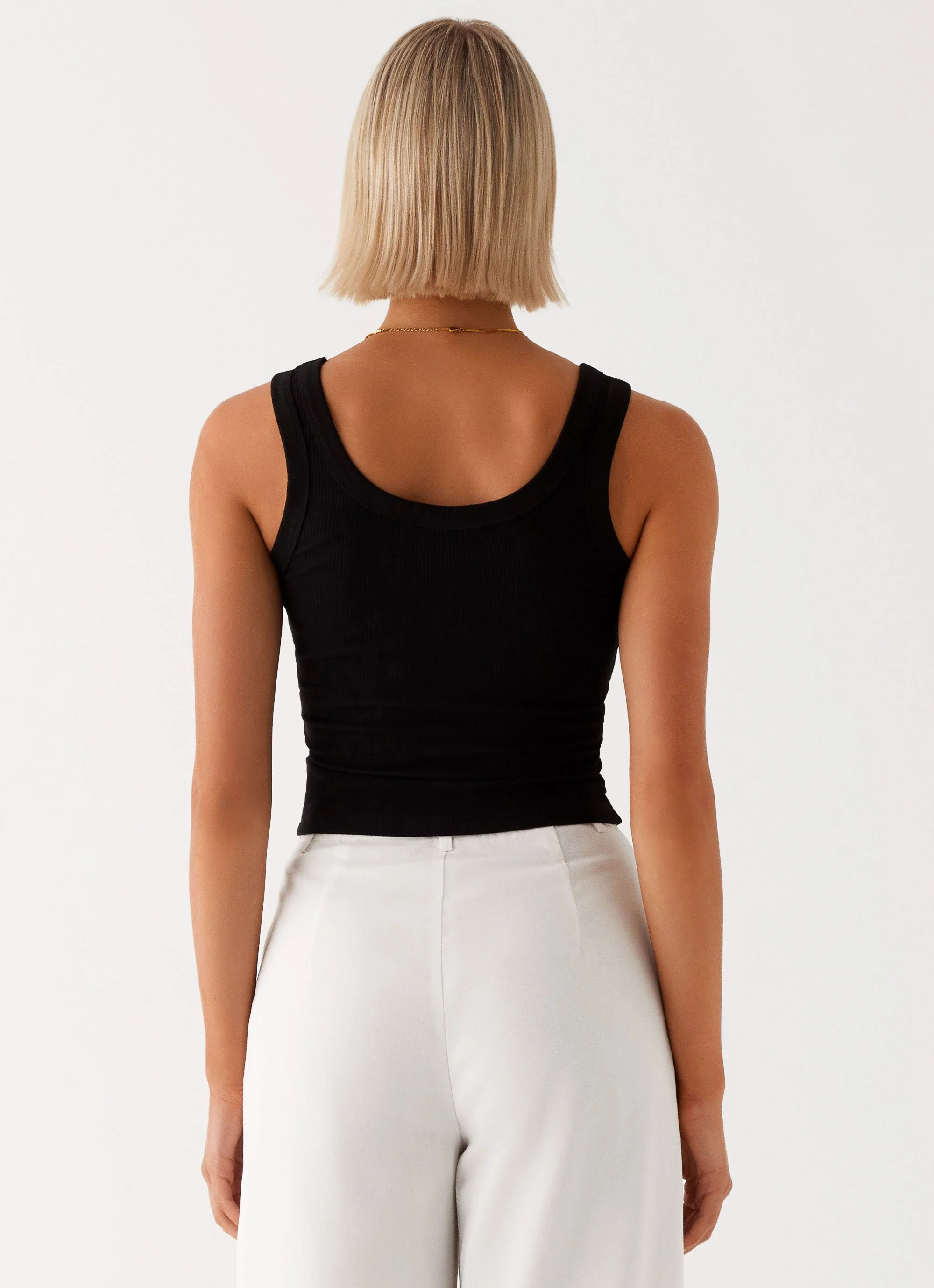 Signature Tank Top - Black - Image 4