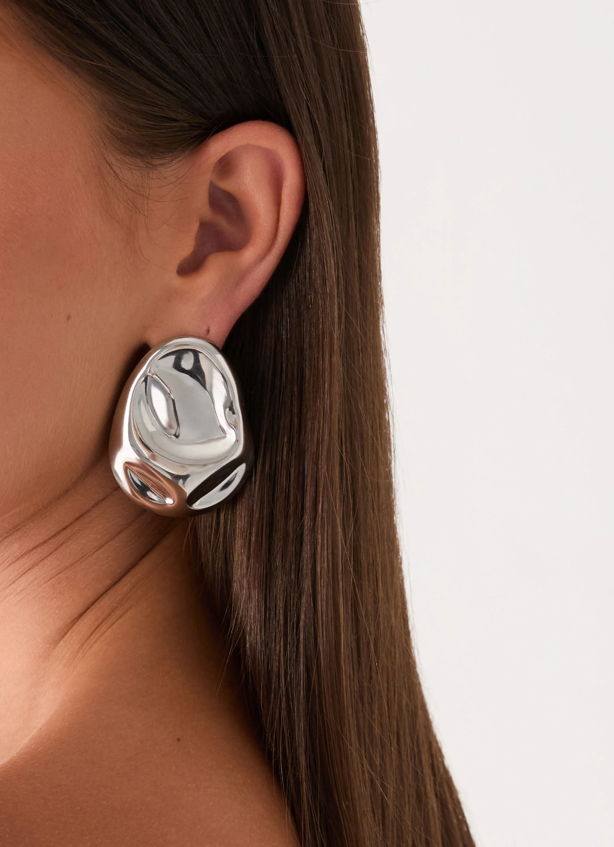 Silver Siren Earrings - Silver - Image 3