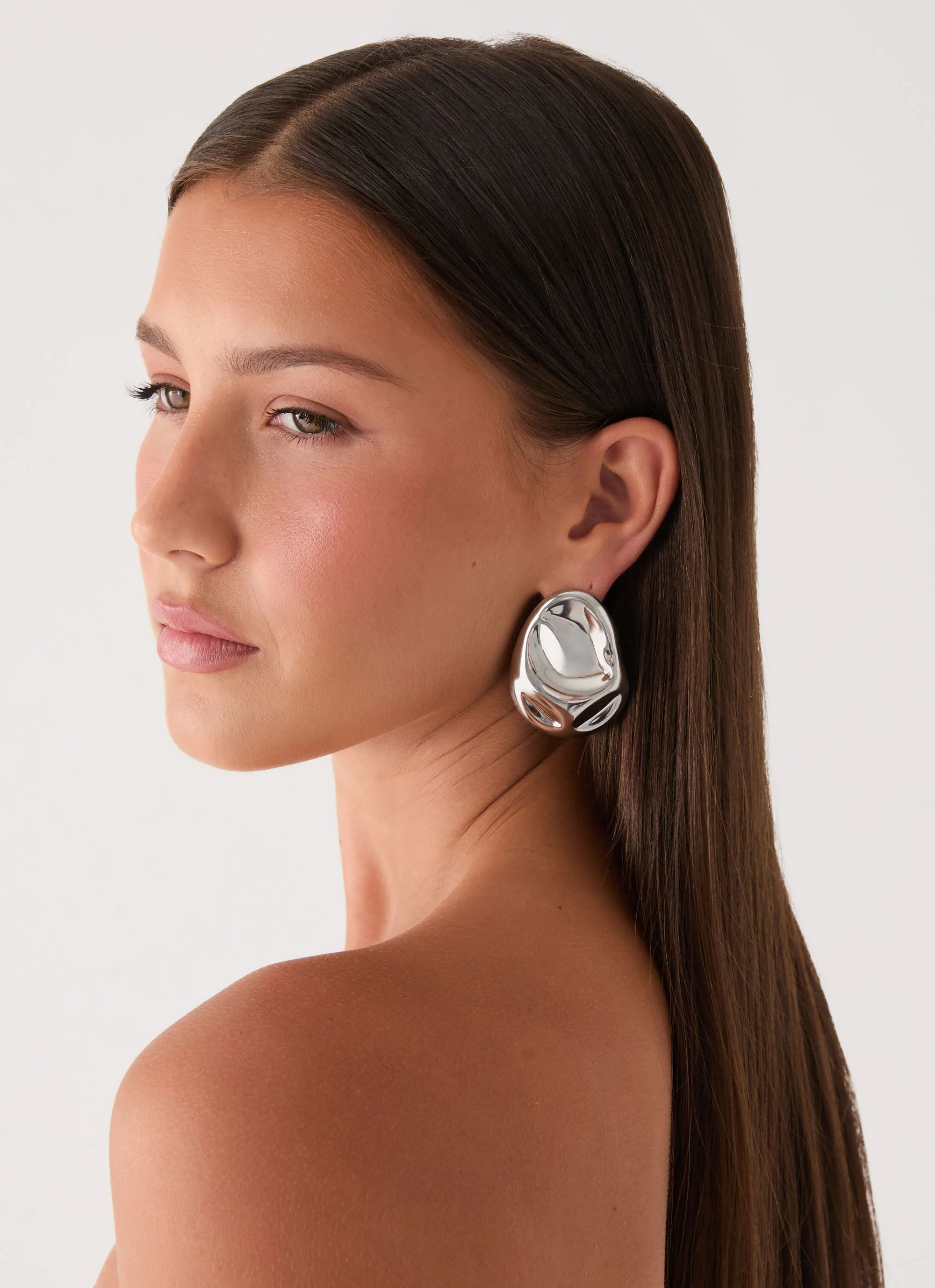 Silver Siren Earrings - Silver - Image 4