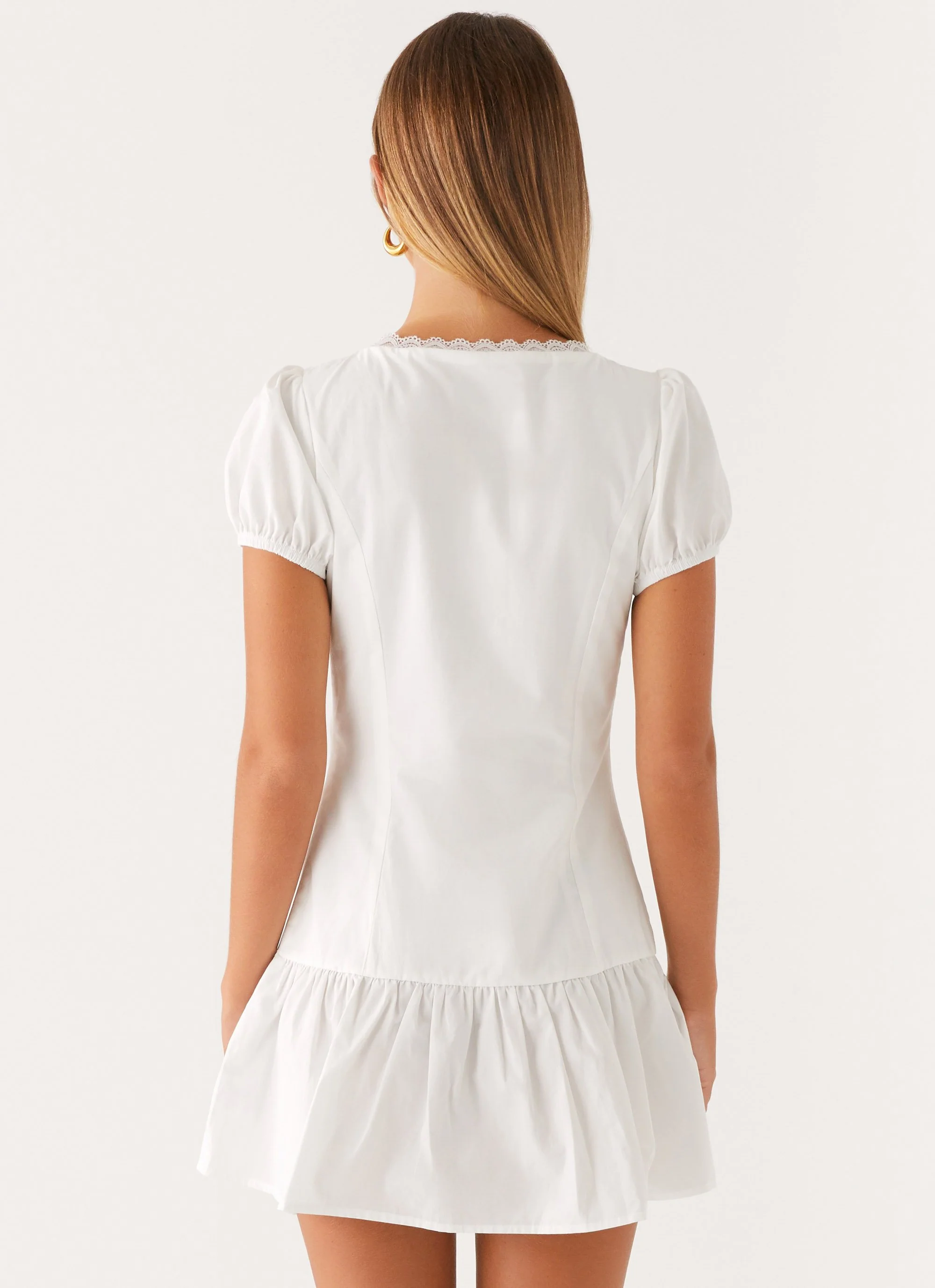 Simply Yours Mini Dress - White - Image 4