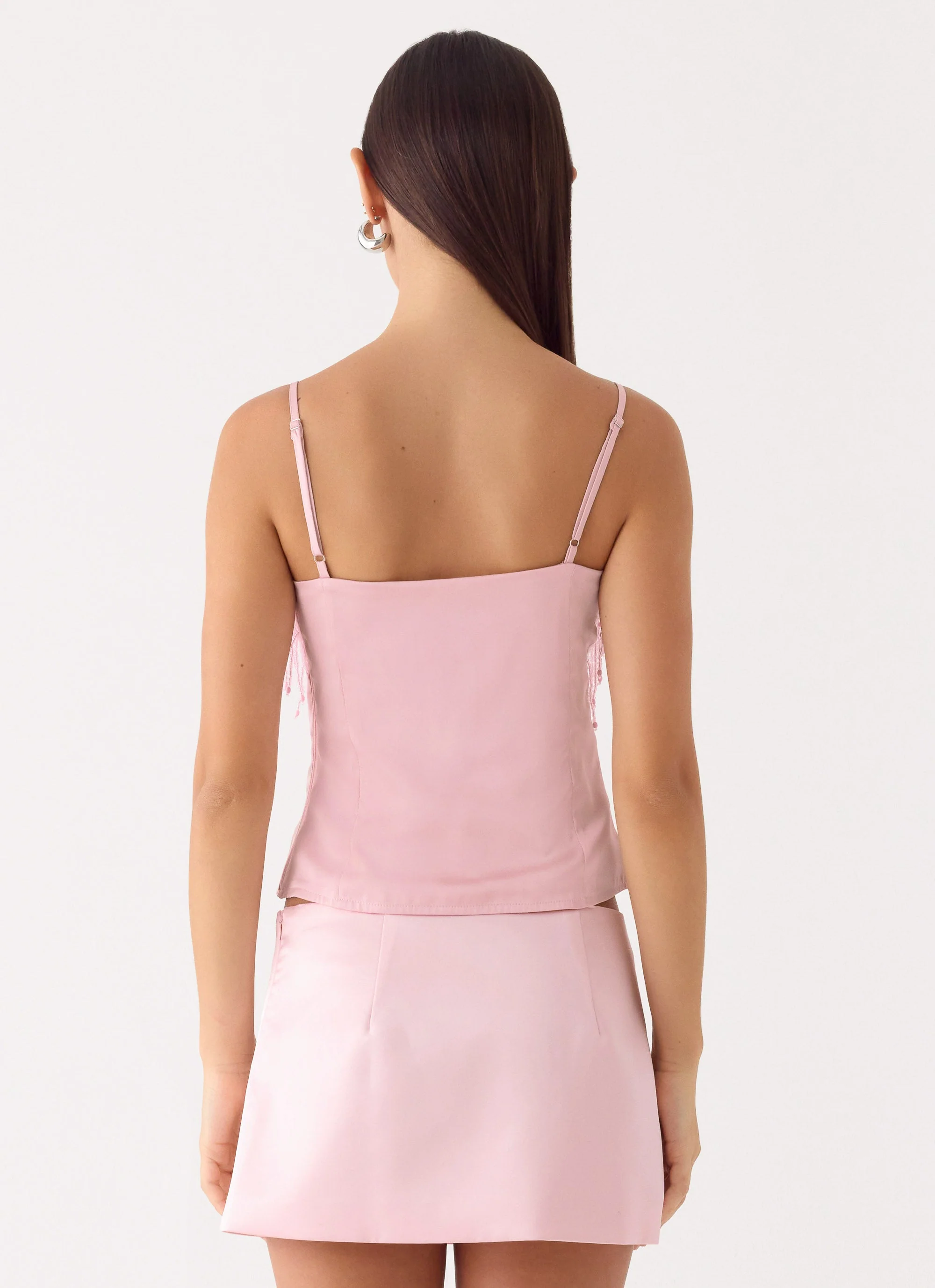 Siren Beaded Sequin Top - Pink - Image 2