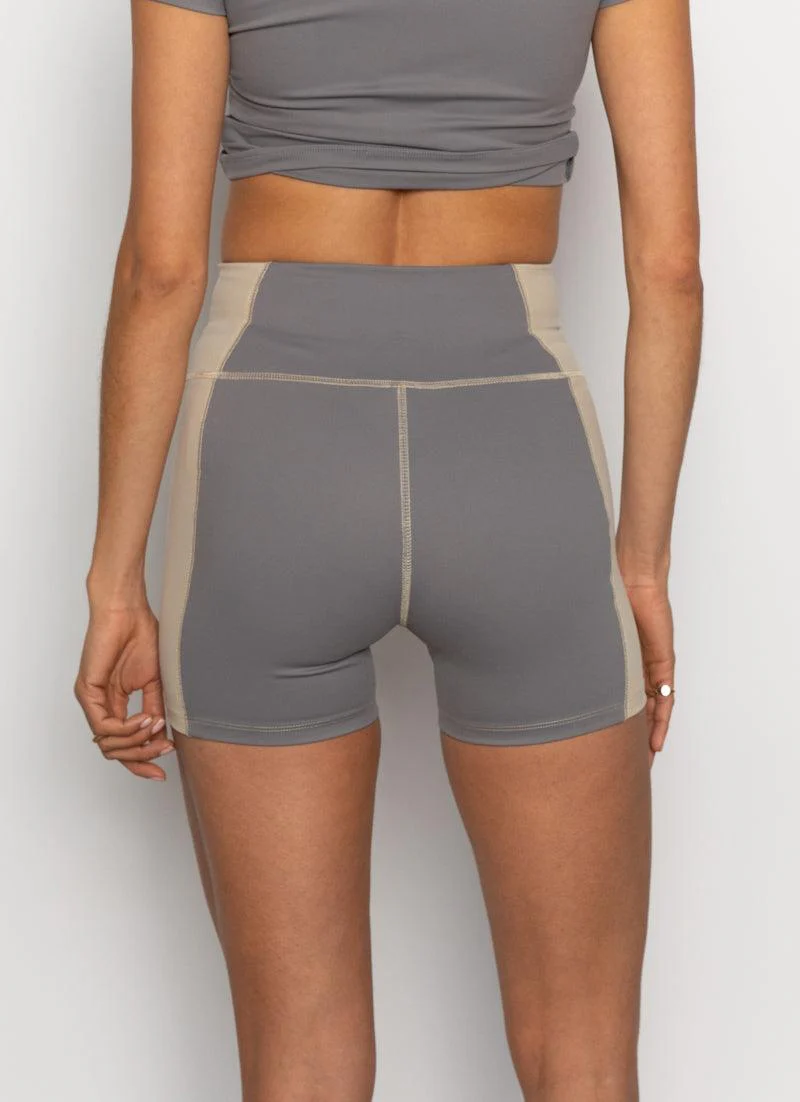 Ski Resort Cycle Shorts - Charcoal Contrast - Image 6