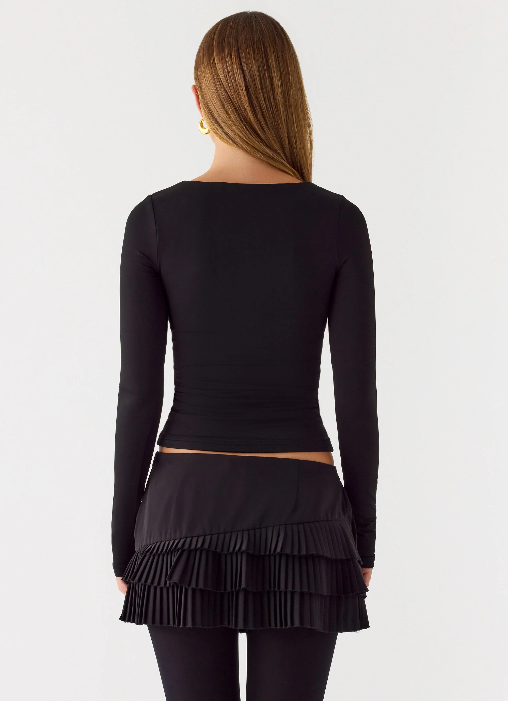 Skyler Mini Skort - Black - Image 5