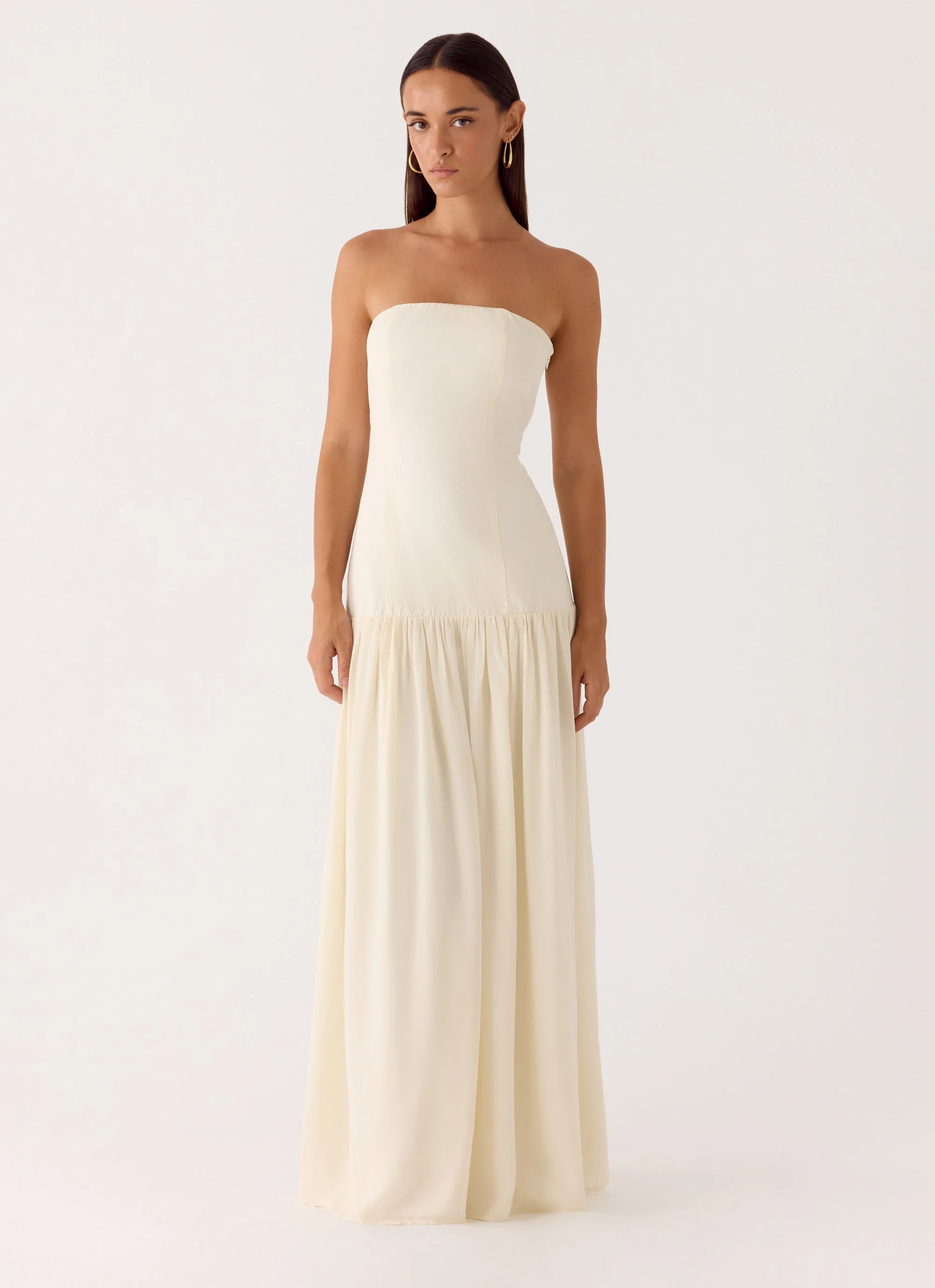 Slowing Tide Maxi Dress - Ivory - Image 4