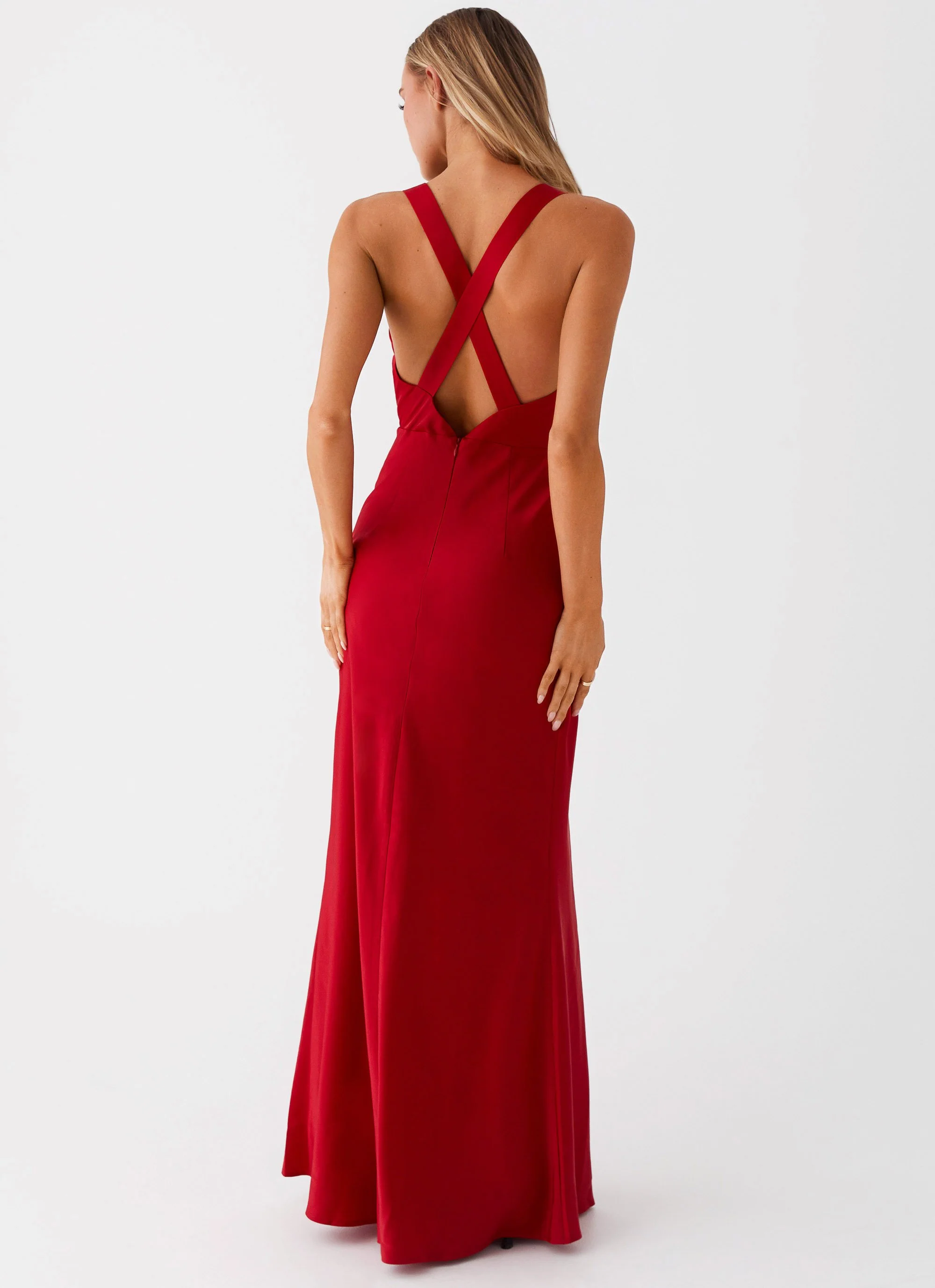 Slyvia Maxi Dress - Red - Image 4