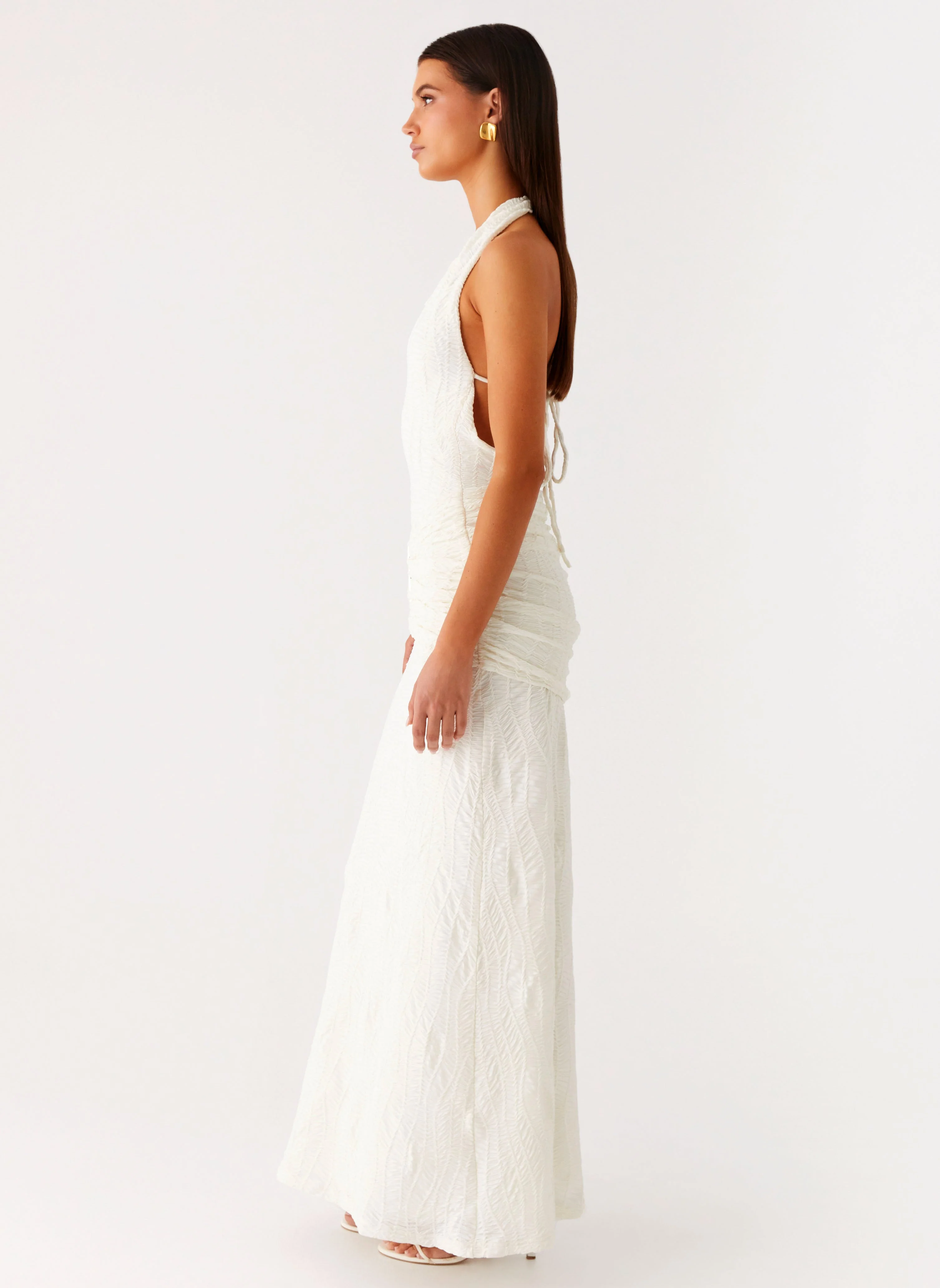Smoke Ivy Maxi Dress - White - Image 6