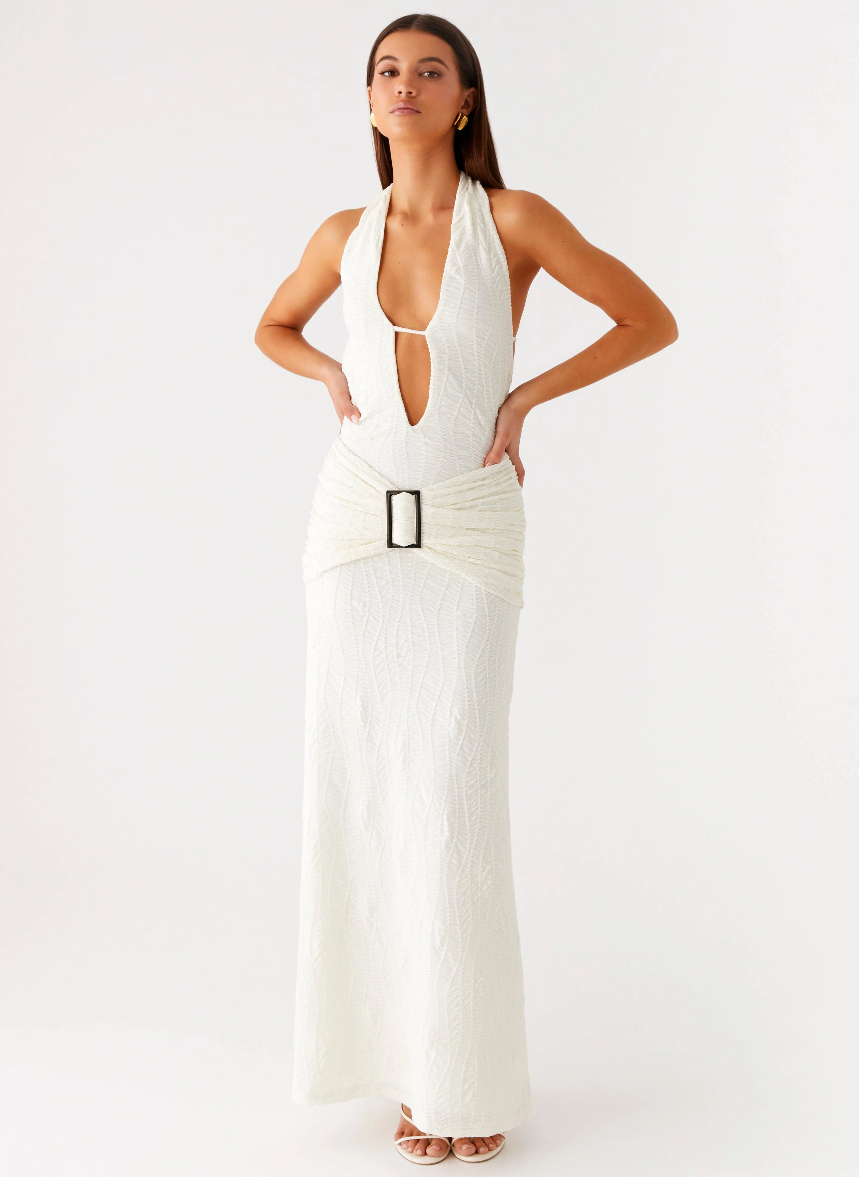 Smoke Ivy Maxi Dress - White - Image 8
