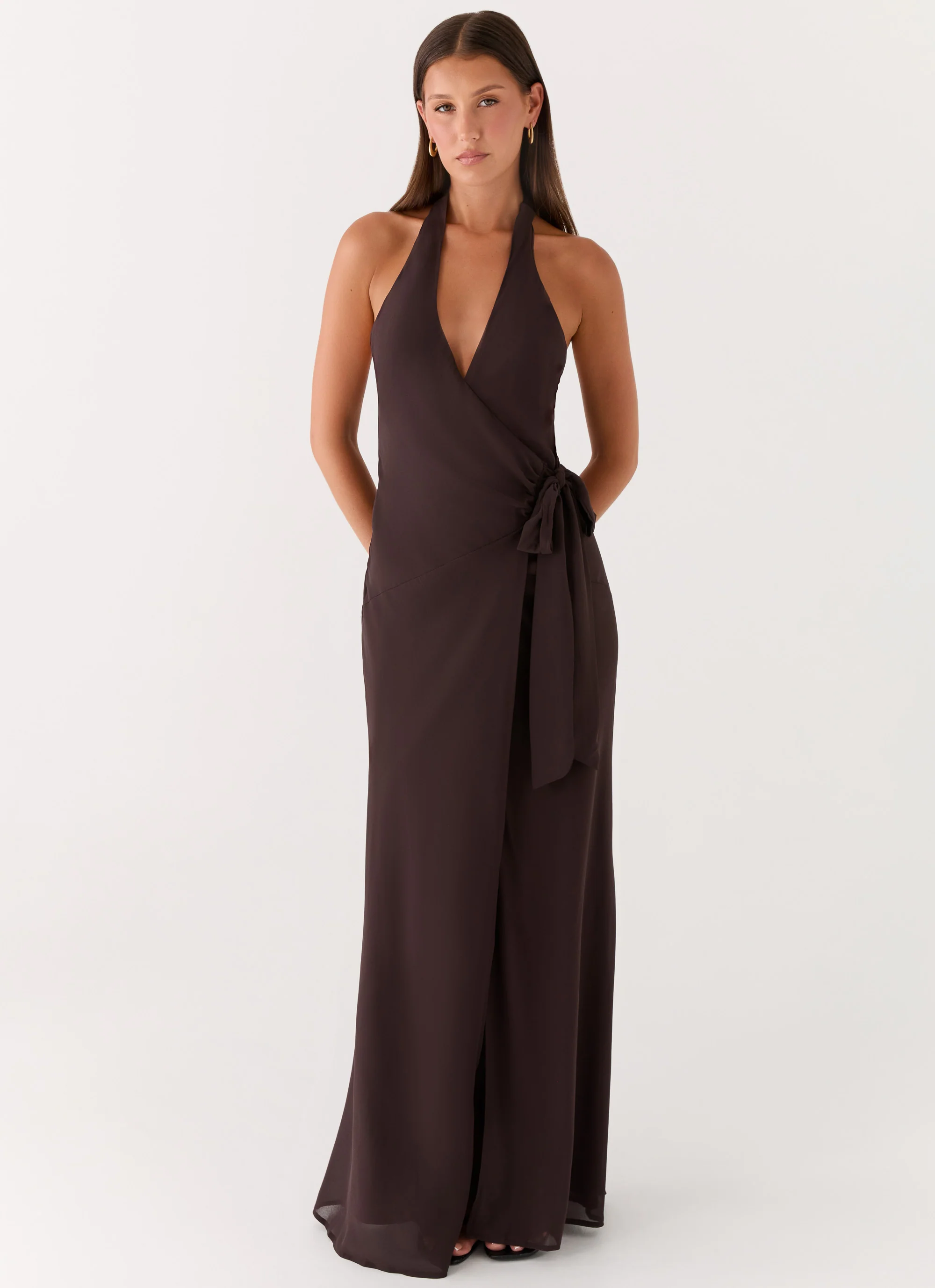 So Chic Maxi Dress - Cool Chocolate - Image 4
