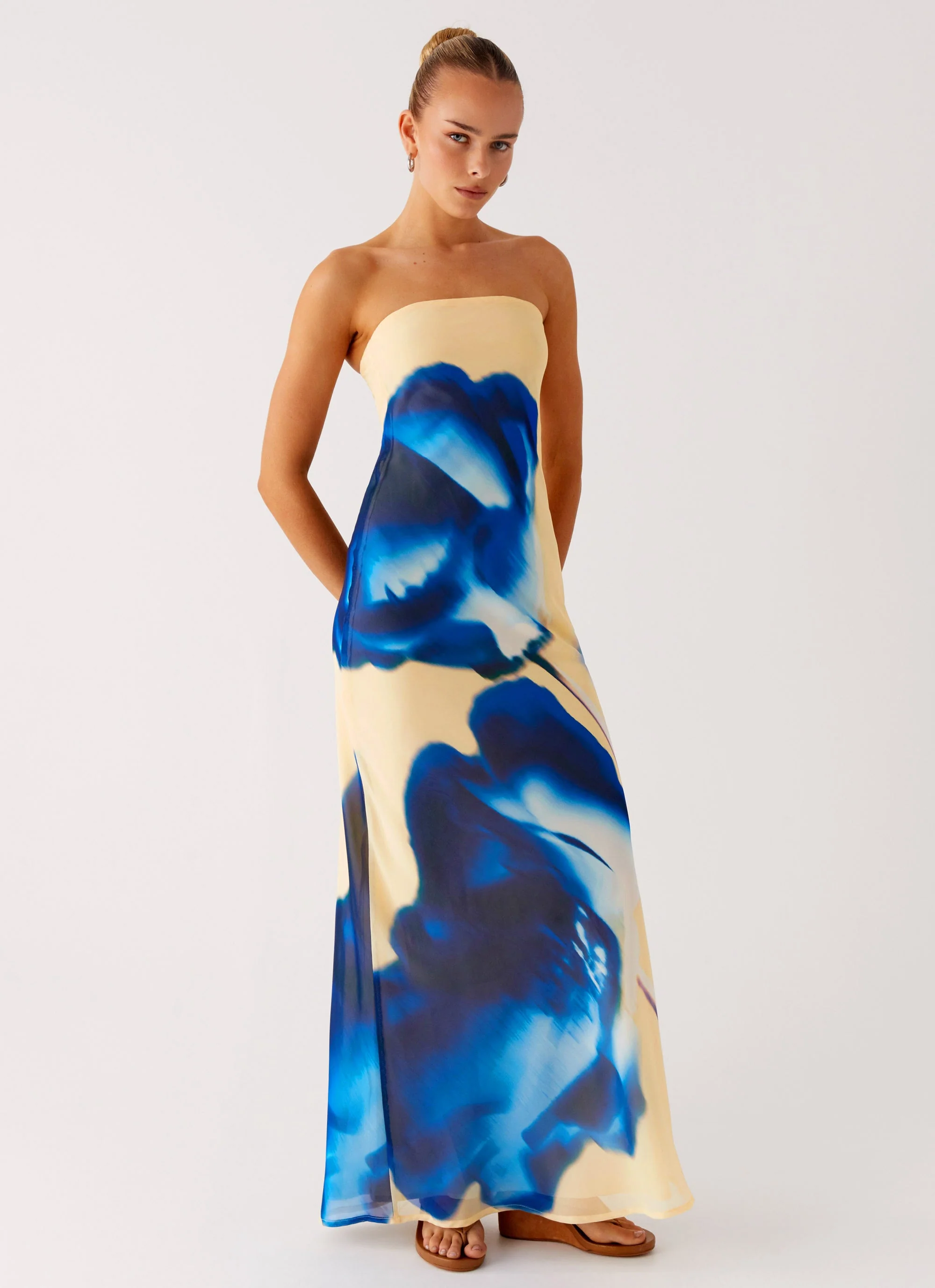 So You Say Strapless Maxi Dress - Heirloom Floral - Image 5