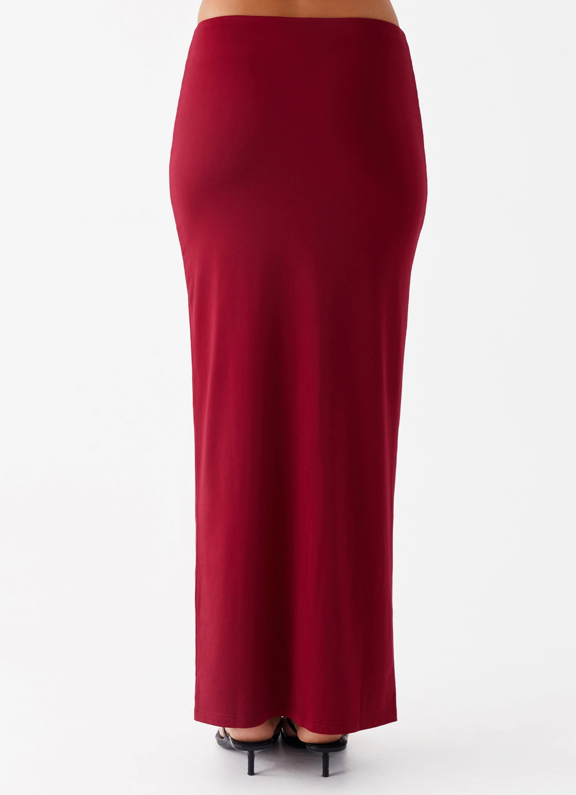 Solace Soul Maxi Skirt - Maroon - Image 4